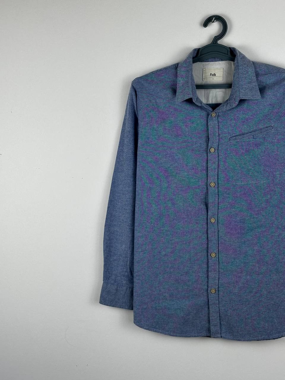Folk Mens Folk Blue Shirt Long Sleeve Casual Size US XL / EU 56 / 4 - 2 Thumbnail