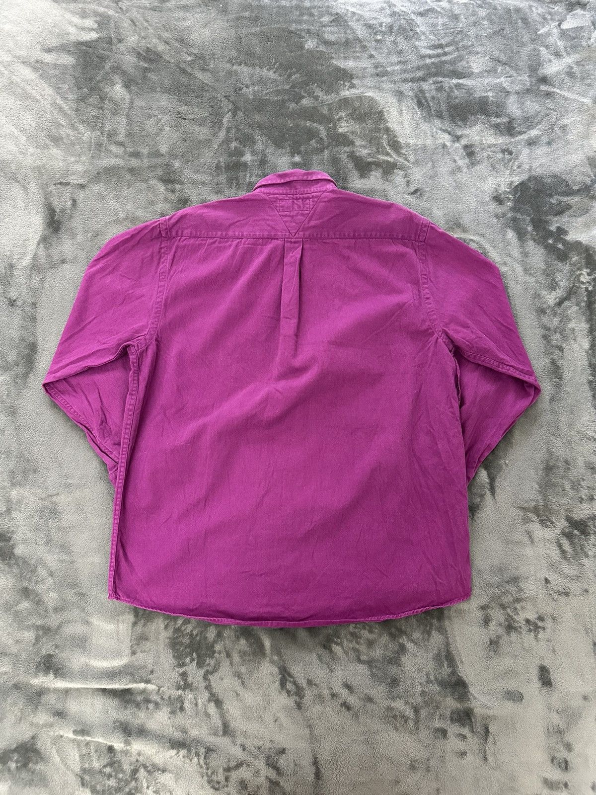 Polo Ralph Lauren × Vintage 90s Polo Ralph Lauren Purple Oxford Shirt USA Made Large Size US L / EU 52-54 / 3 - 5 Thumbnail