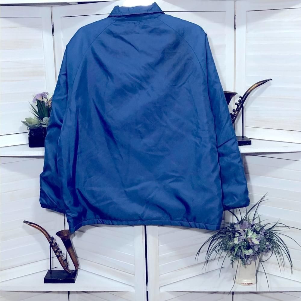 Vintage Vintage 80s warm fleece lining blue puffer jacket coat men L Size US L / EU 52-54 / 3 - 2 Thumbnail