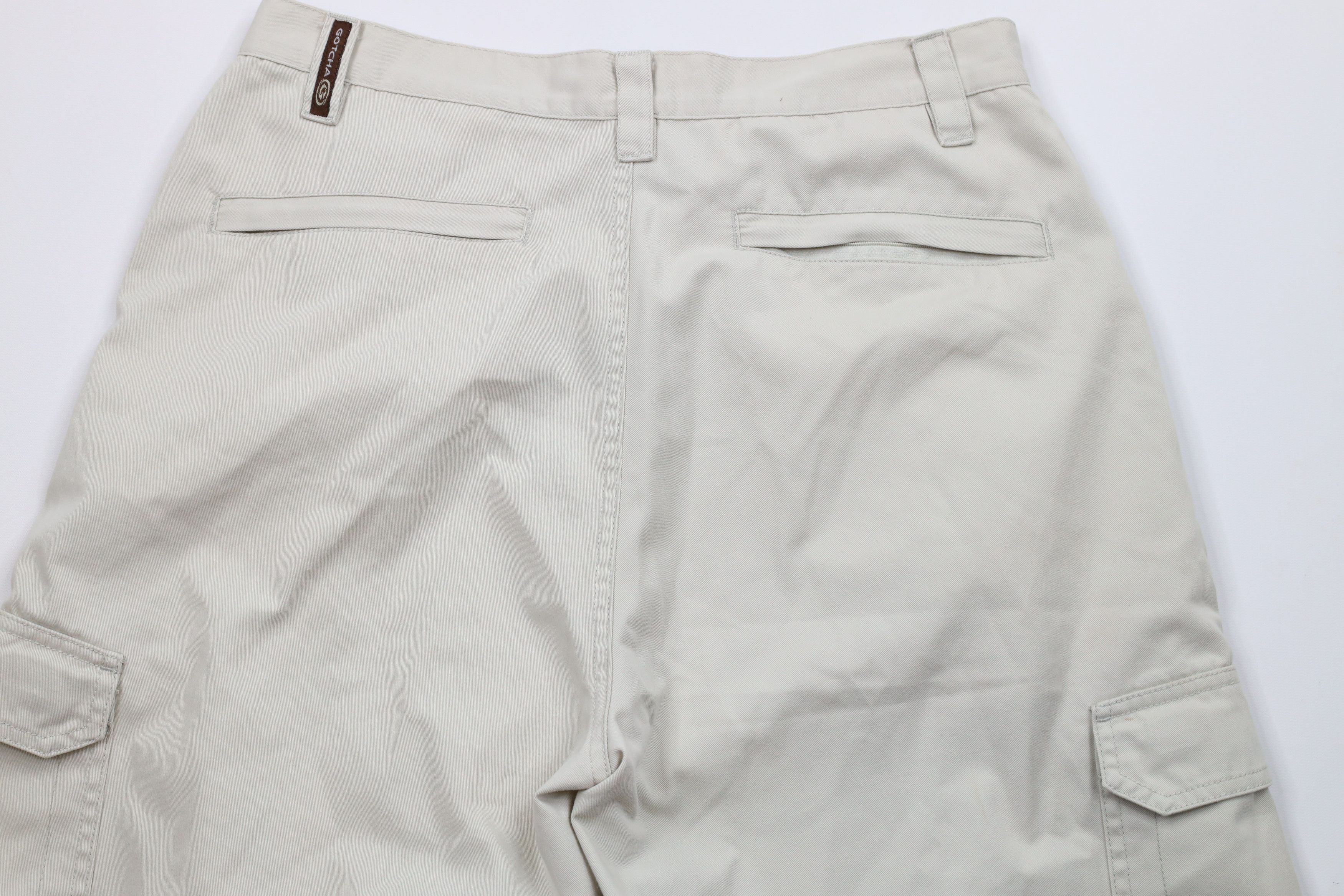 Gotcha × Vintage Vintage 90s Gotcha Surfing Baggy Fit Cargo Shorts Beige Size US 34 / EU 50 - 12 Thumbnail