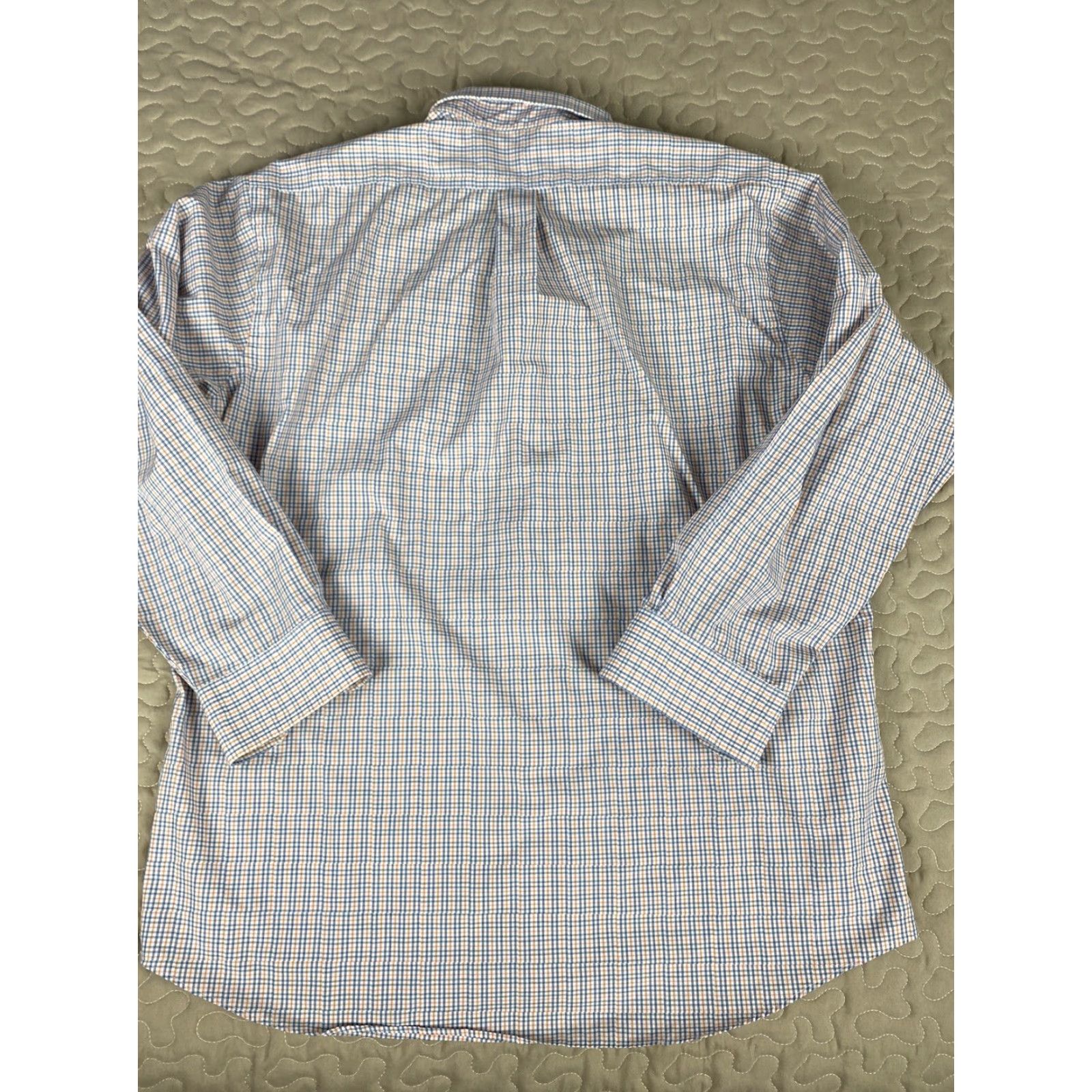 Ralph Lauren Chaps Ralph Lauren Wrinkle Free Dress Shirt Checkered Mens Sz 17 32/33 Black Size 46R - 4 Thumbnail