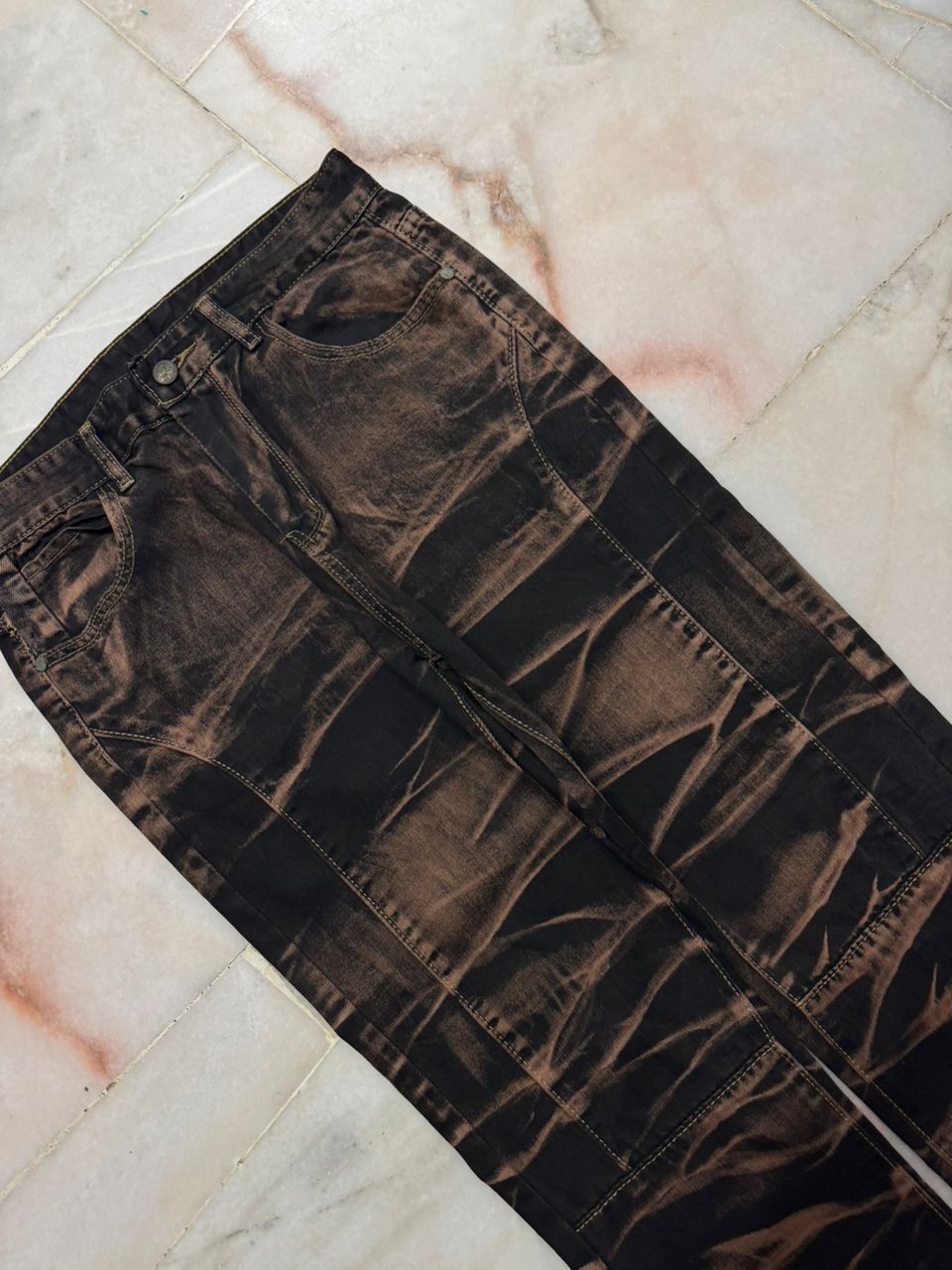 Tornado Mart 💥Insane💥Tornado Mart Style Jeans Whisker Smoke By Japanese Size US 30 / EU 46 - 6 Thumbnail