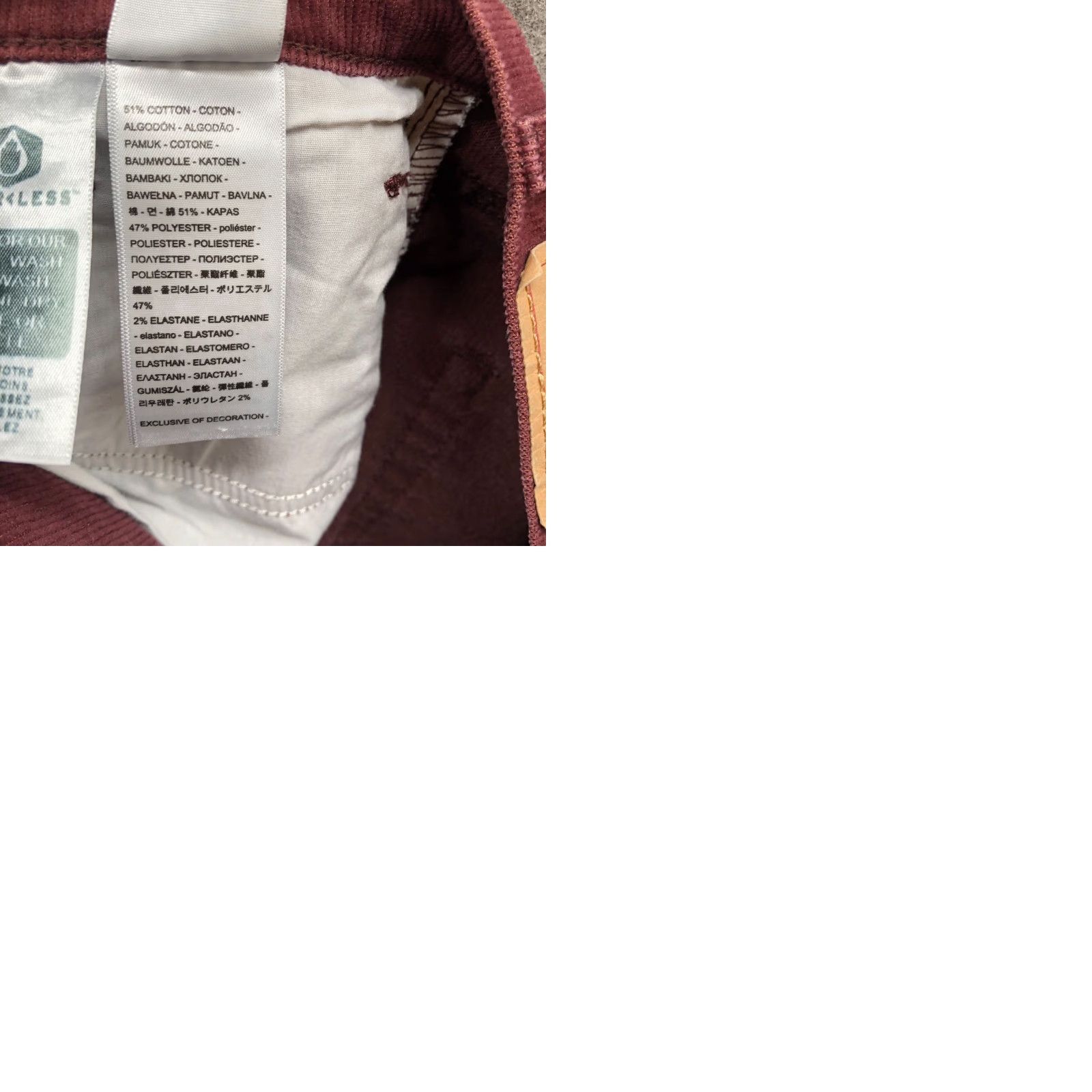 Levi's Levi's High Waisted Mom Jean Womens 32x29 Corduroy Burgundy Stretch Jeans Pants 5-Pocket Regular Size 24" / US 00 / IT 34 - 9 Thumbnail