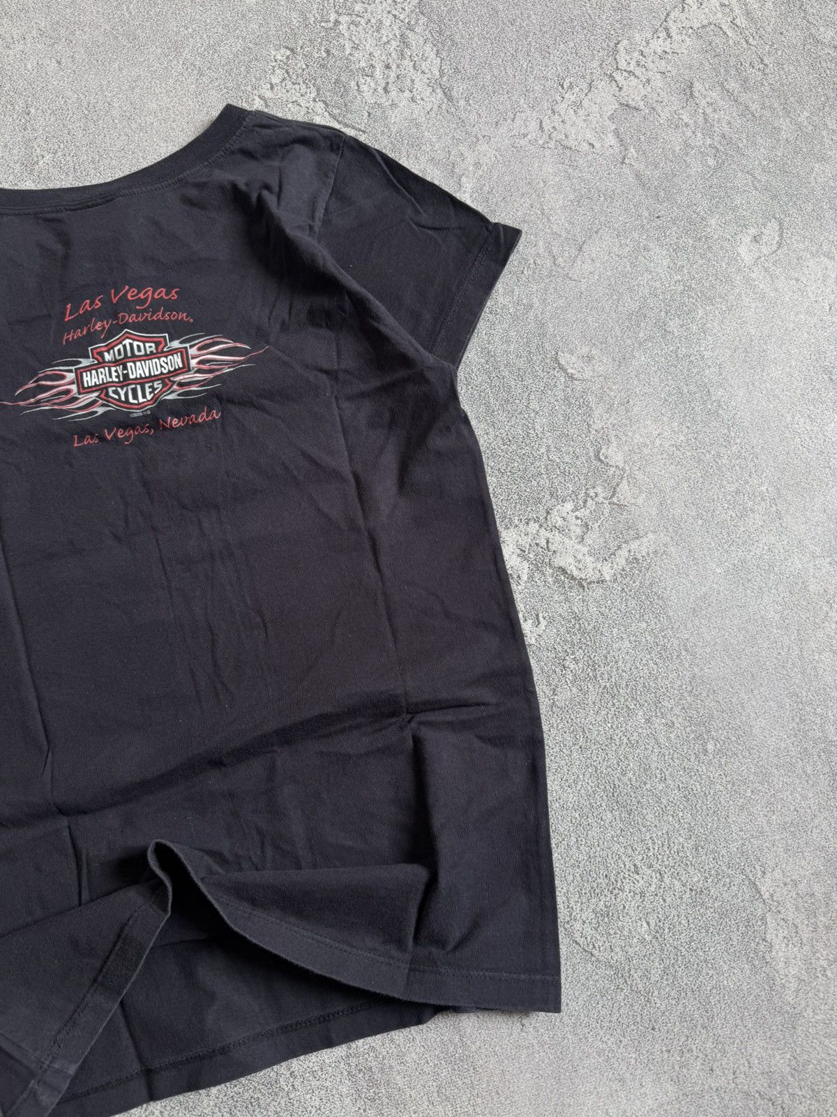 Harley Davidson Harlay Davidson 2008 L/size Las Vegas rhinestones tee tshirt Size L / US 10 / IT 46 - 11 Thumbnail