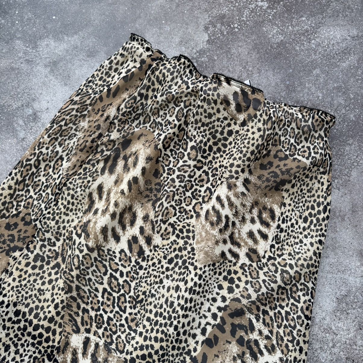 Hysteric Glamour × Vintage 2000’s Aesthetic Y2K Asymmetric Leopard Print Midi Skirt Size 26" / US 2 / IT 38 - 2 Thumbnail