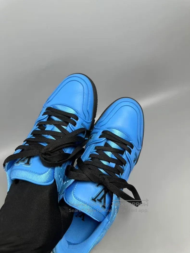 Louis Vuitton Louis Vuitton Trainer Blue and Black Casual Shoes Size US 7 / EU 40 - 8 Thumbnail