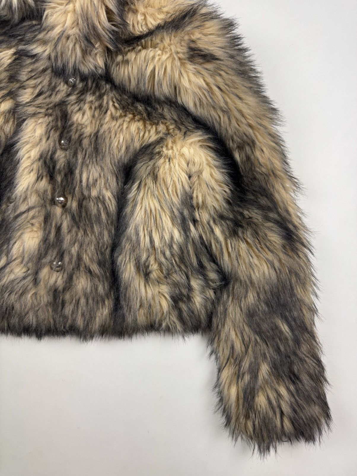 H&M × Paco Rabanne Rabanne x H&M Animal Print Faux Fur Hooded Jacket Size M / US 6-8 / IT 42-44 - 3 Thumbnail