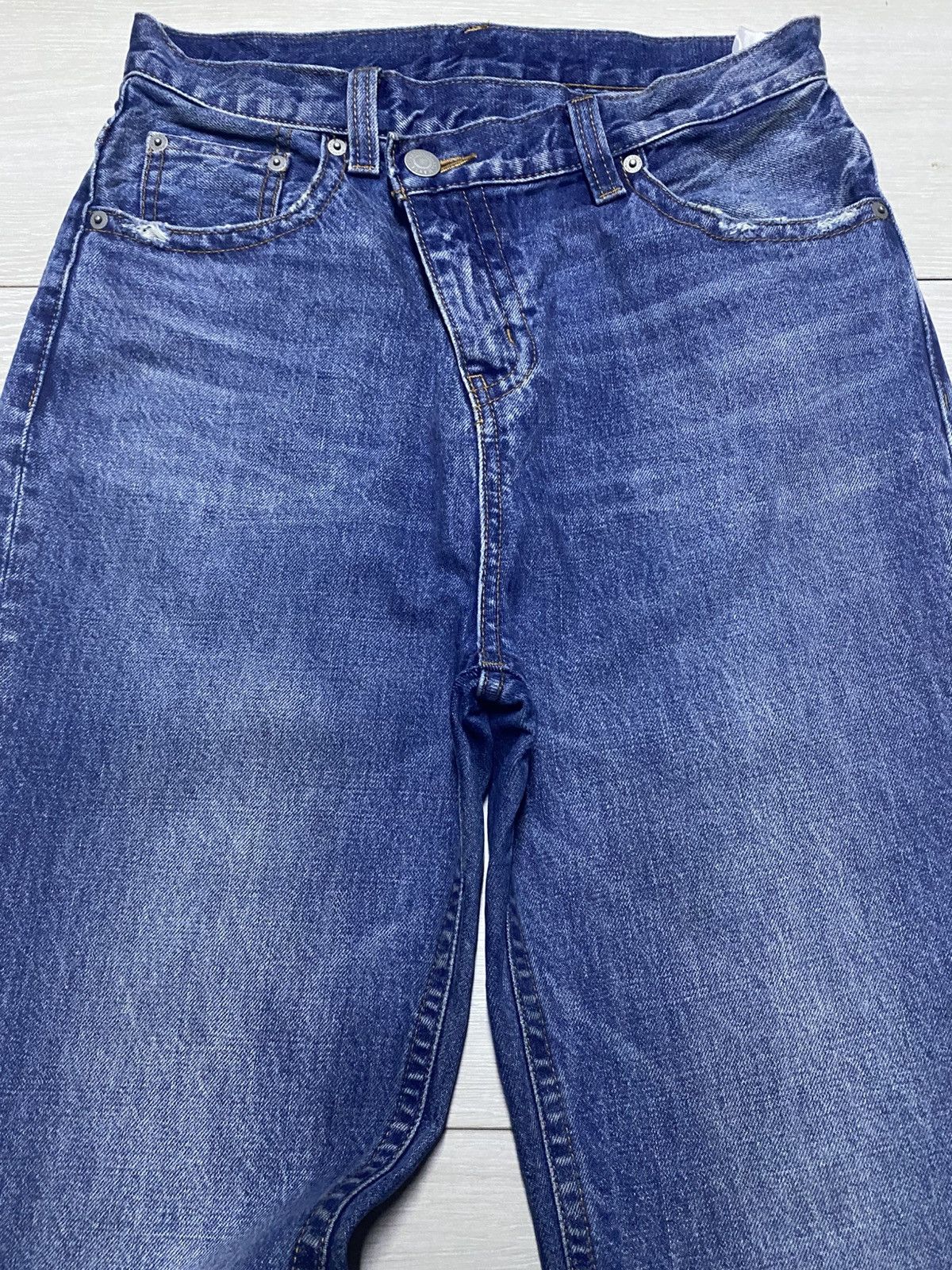 Japanese Brand Vintage Rodeo Crown Blue Wash Ifsixwasnine Style Flare Jeans Size US 29 - 3 Thumbnail