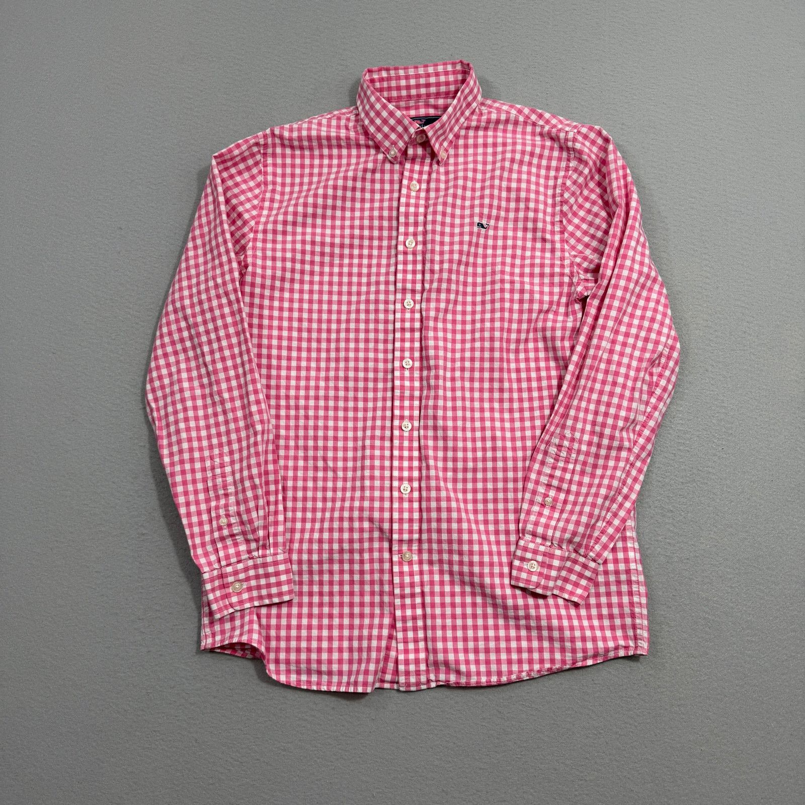 Vineyard Vines Vineyard Vines Whale Shirt Small Pink White Plaid Button Size US S / EU 44-46 / 1 - 2 Thumbnail