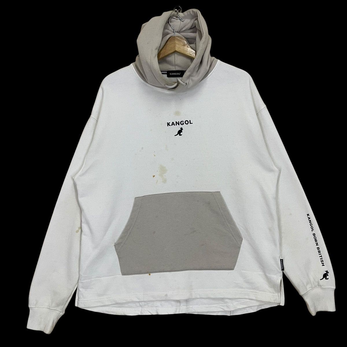 Vintage Kangol Big Logo Pullover Hoodie Size US L / EU 52-54 / 3 - 5 Thumbnail