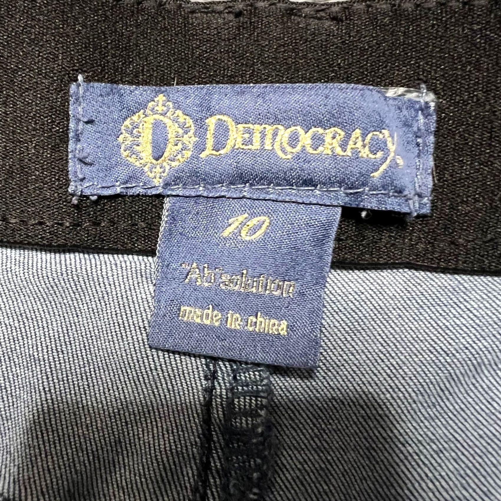 Vintage Democracy Jeans Womens 10 Ankle Ab Solution Stretch Blue 33x29.5 Regular Women Mens? Size 32" / US 10 / IT 46 - 5 Thumbnail