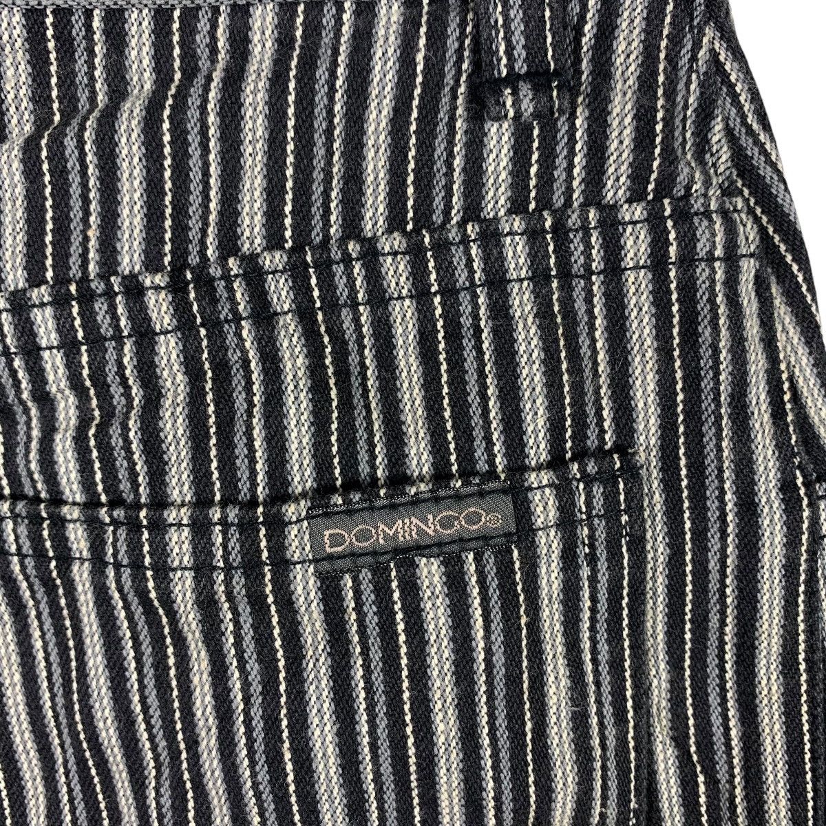 Japanese Brand DOMINGO Stripe flare denim pants Size US 28 / EU 44 - 19 Thumbnail