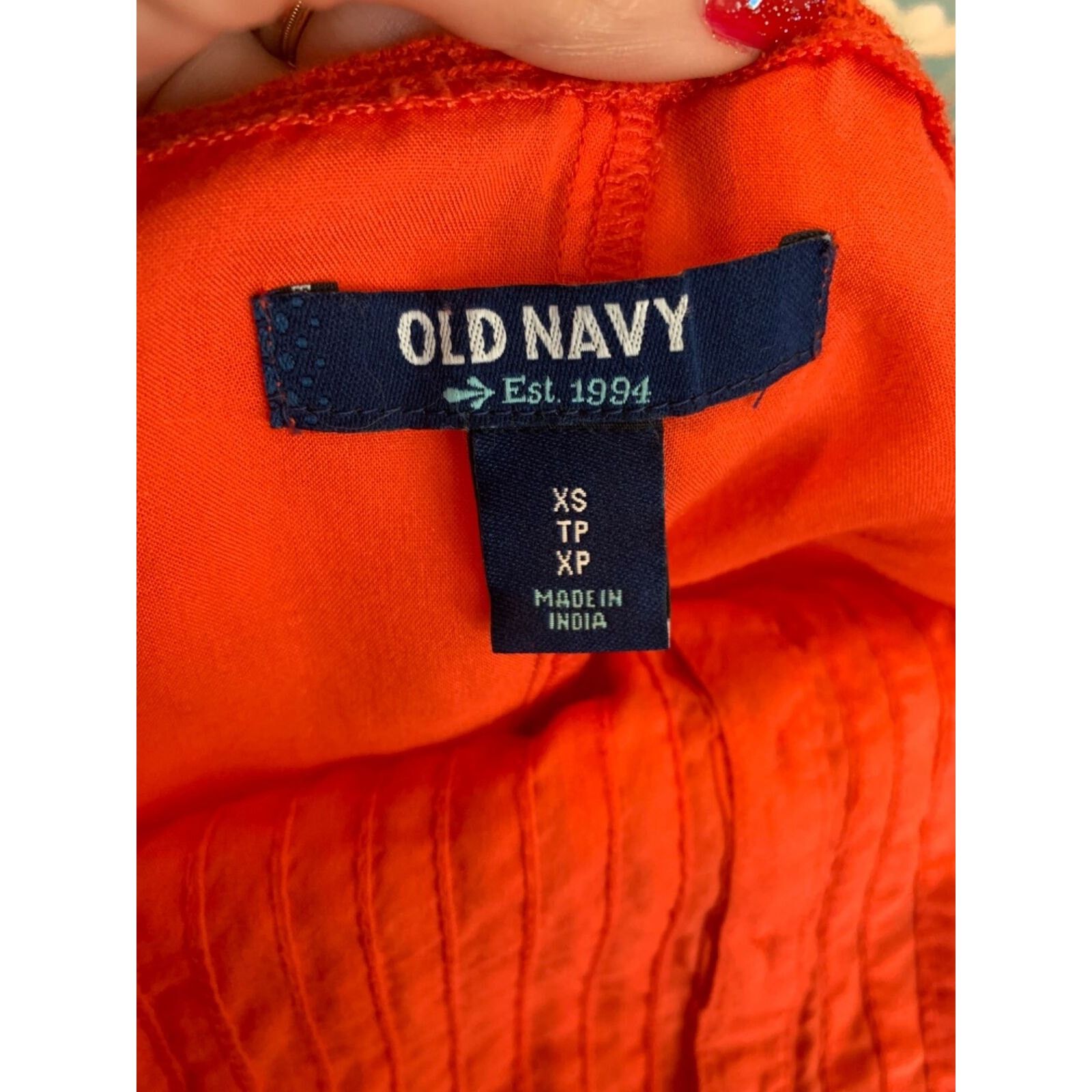 Old Navy Old Navy orange sleeveless boho midi dress size XS Size XS / US 0-2 / IT 36-38 - 3 Thumbnail