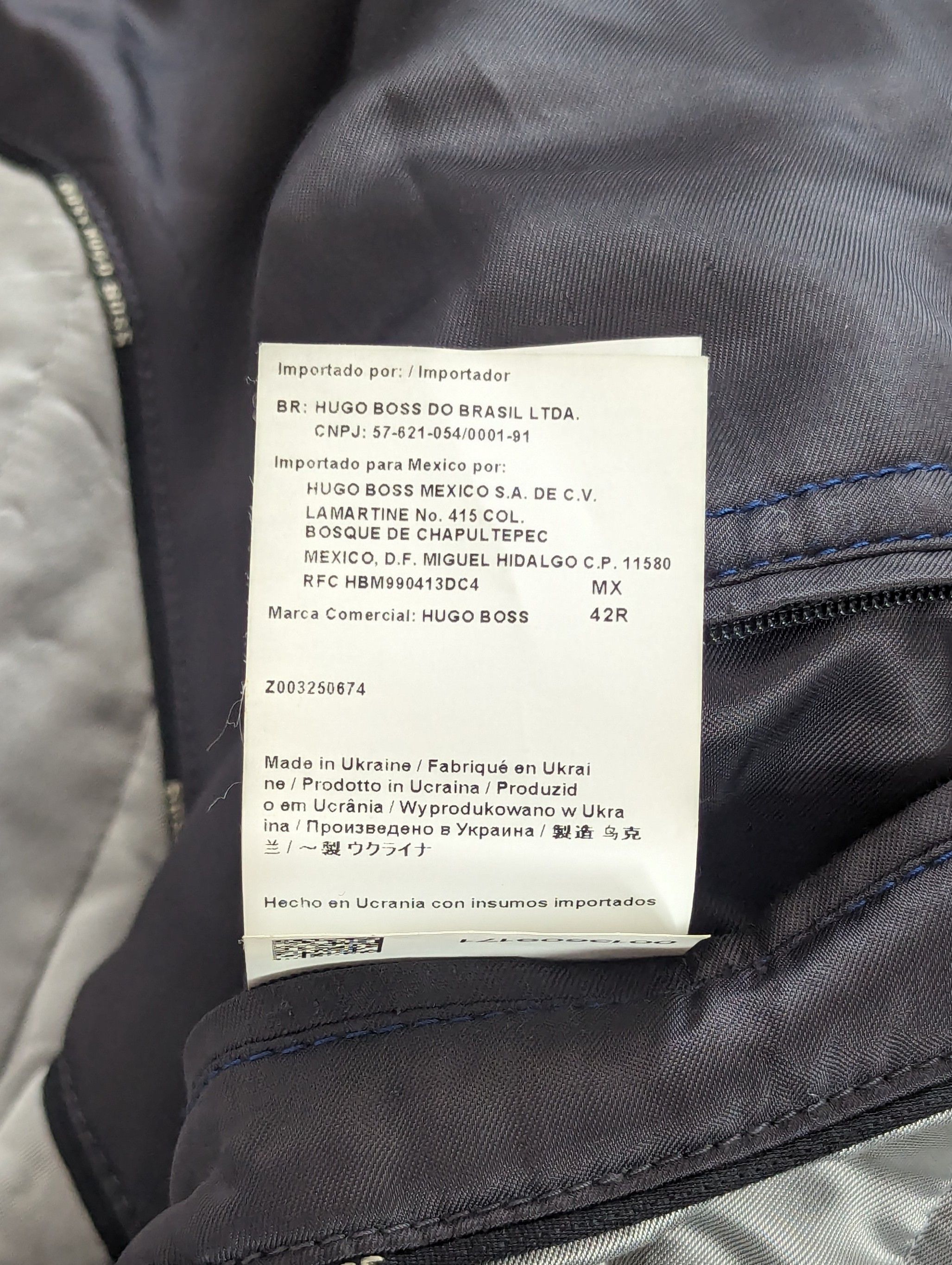 Hugo Boss HUGO BOSS Wool Men's Coat Size L (52) Luxury Brand Dark Gray Size US L / EU 52-54 / 3 - 20 Thumbnail