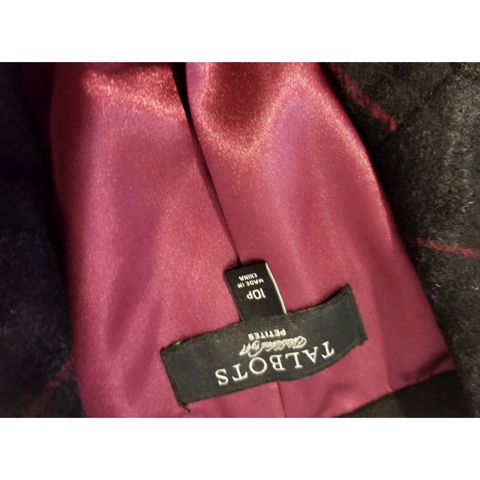 Talbots Talbots Black Wool Blazer Jacket Suit 10P Petite Womens Size 32" / US 10 / IT 46 - 4 Thumbnail