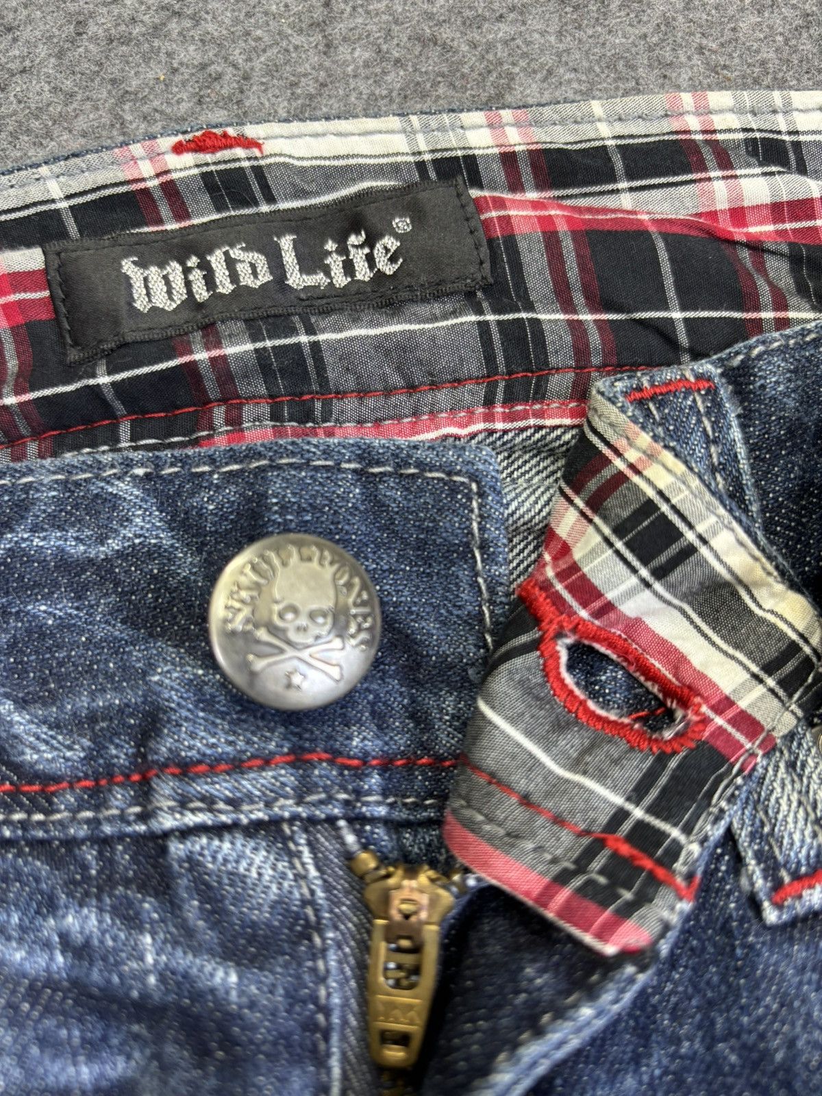 Japanese Brand 💥Wild Life Japan Street Fashion Crazy Fades Denim F871 Size US 32 / EU 48 - 8 Thumbnail