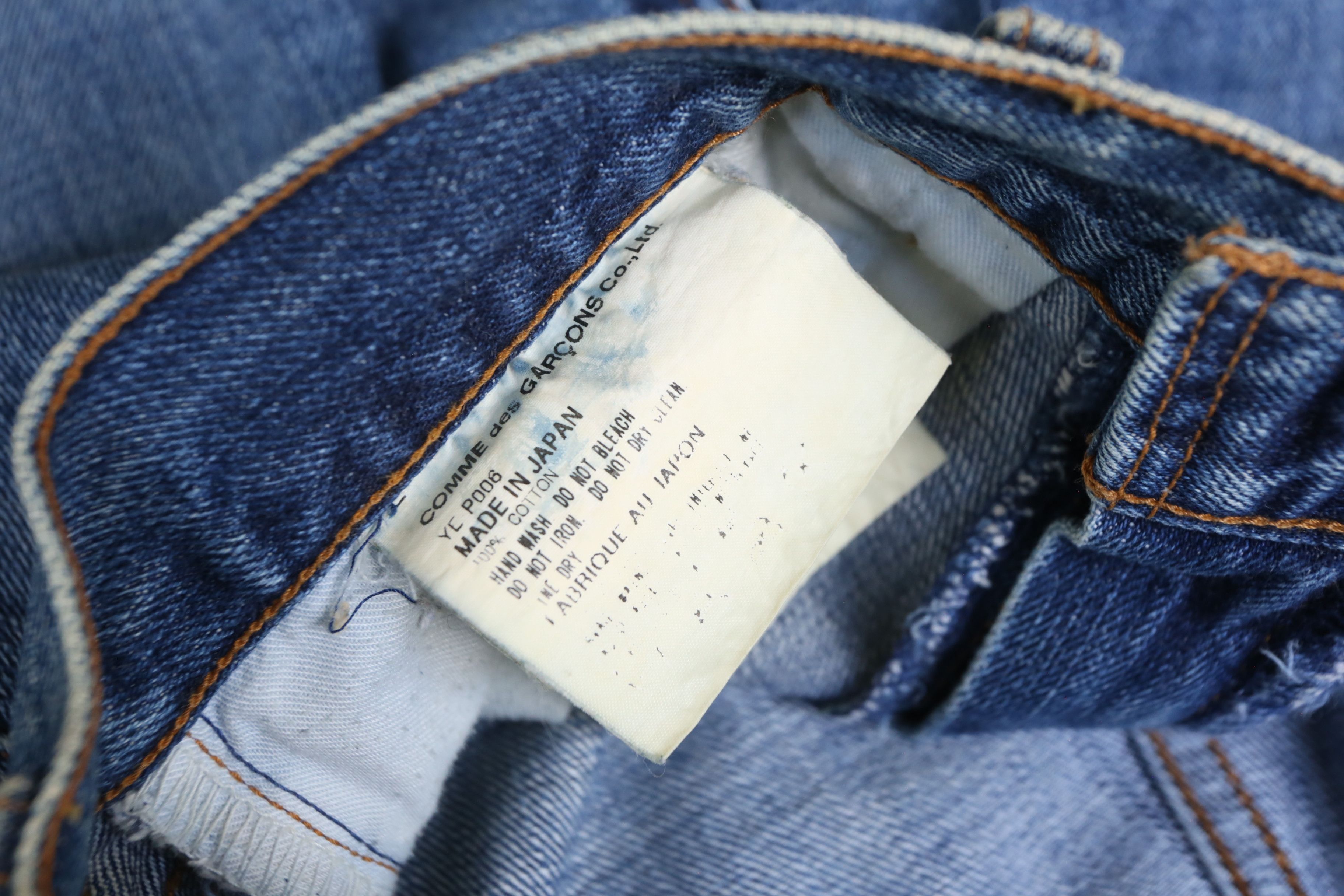 Junya Watanabe × Levi's Junya Watanabe - Levi's - S/S 02 - Poem Denim Jean Size US 32 / EU 48 - 6 Thumbnail