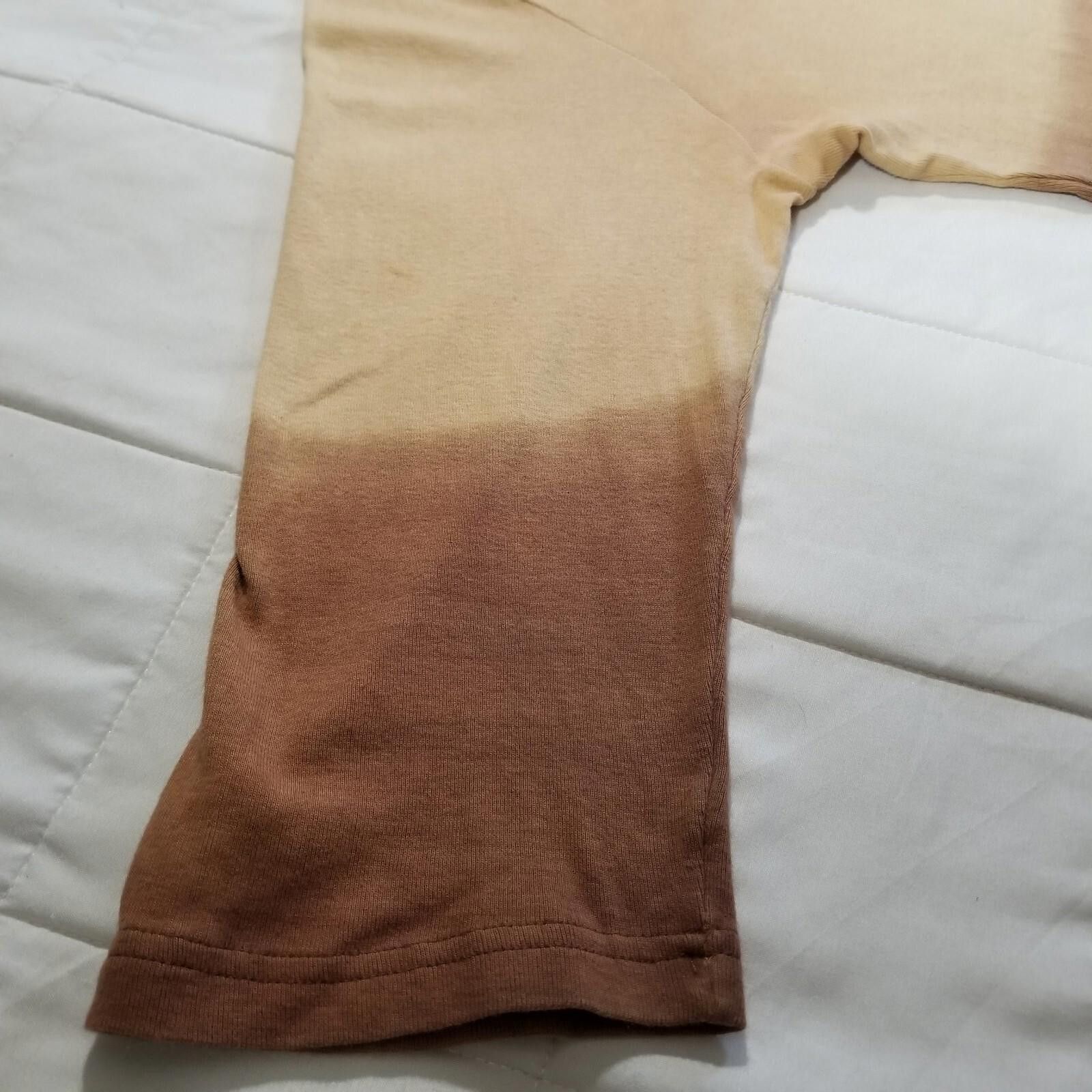 the POOL aoyama Phool Small Long Sleeve Gradient Beige to Pink Top Size S / US 4 / IT 40 - 7 Thumbnail