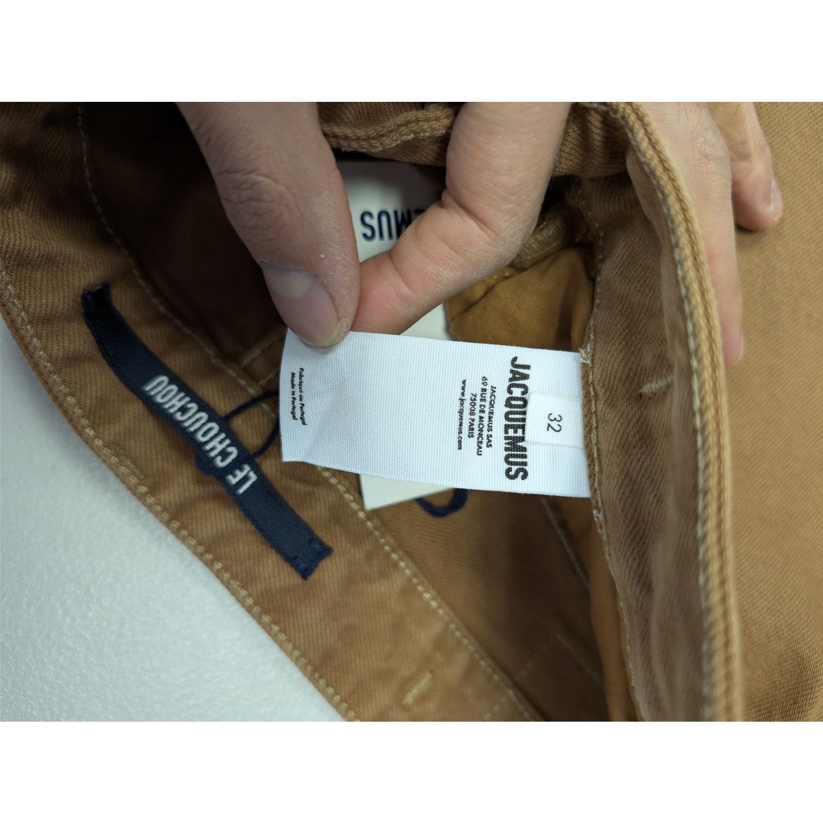 Jacquemus o1rshd1 Le de Nîmes Straight-Leg Denim Jeans Camel / Beige Size US 32 / EU 48 - 19 Thumbnail