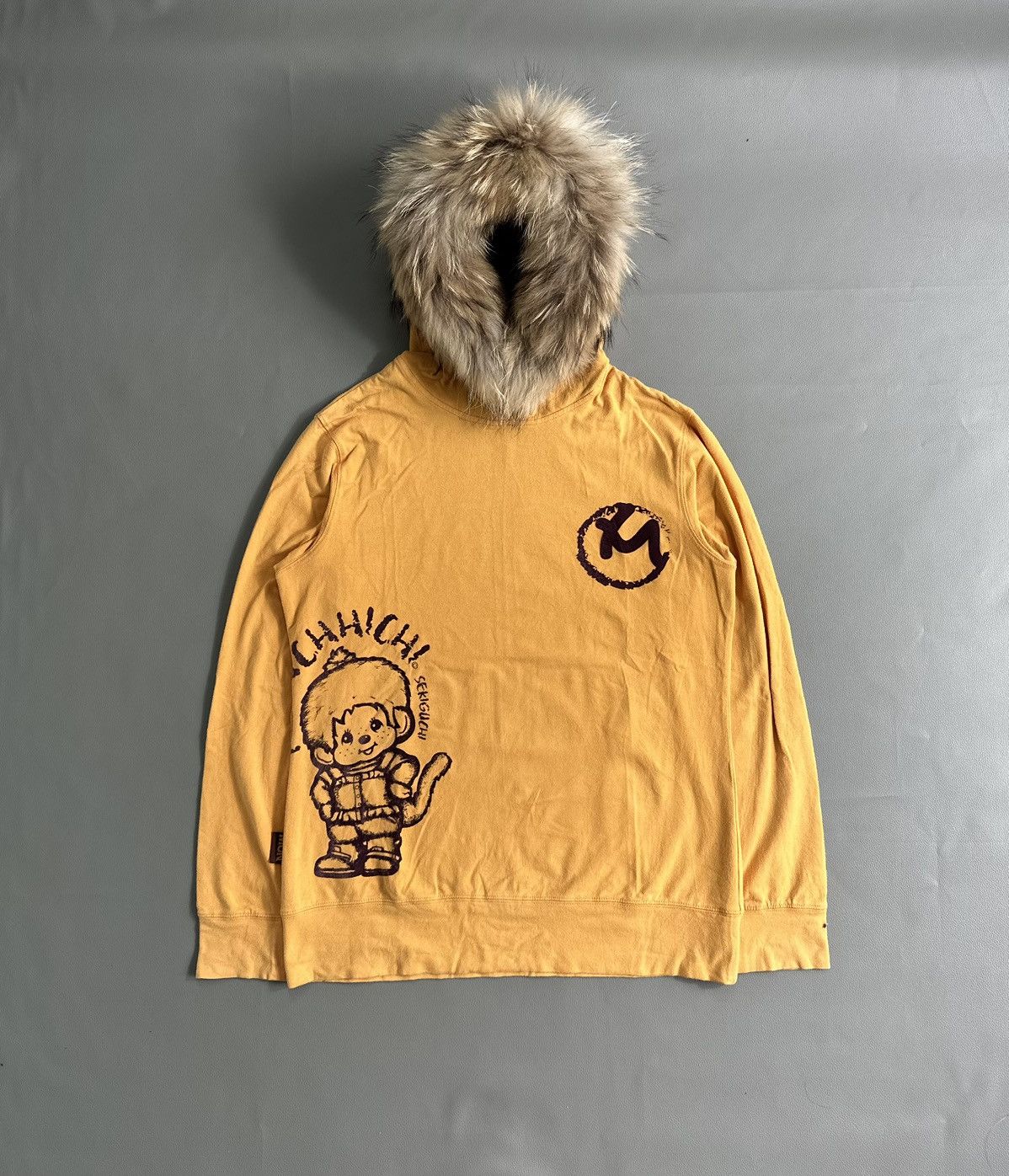 20471120 VINTAGE MONCHHICHI SEKIGUCHI 1974 FUR HOODIE Size US M / EU 48-50 / 2 - 1 Thumbnail