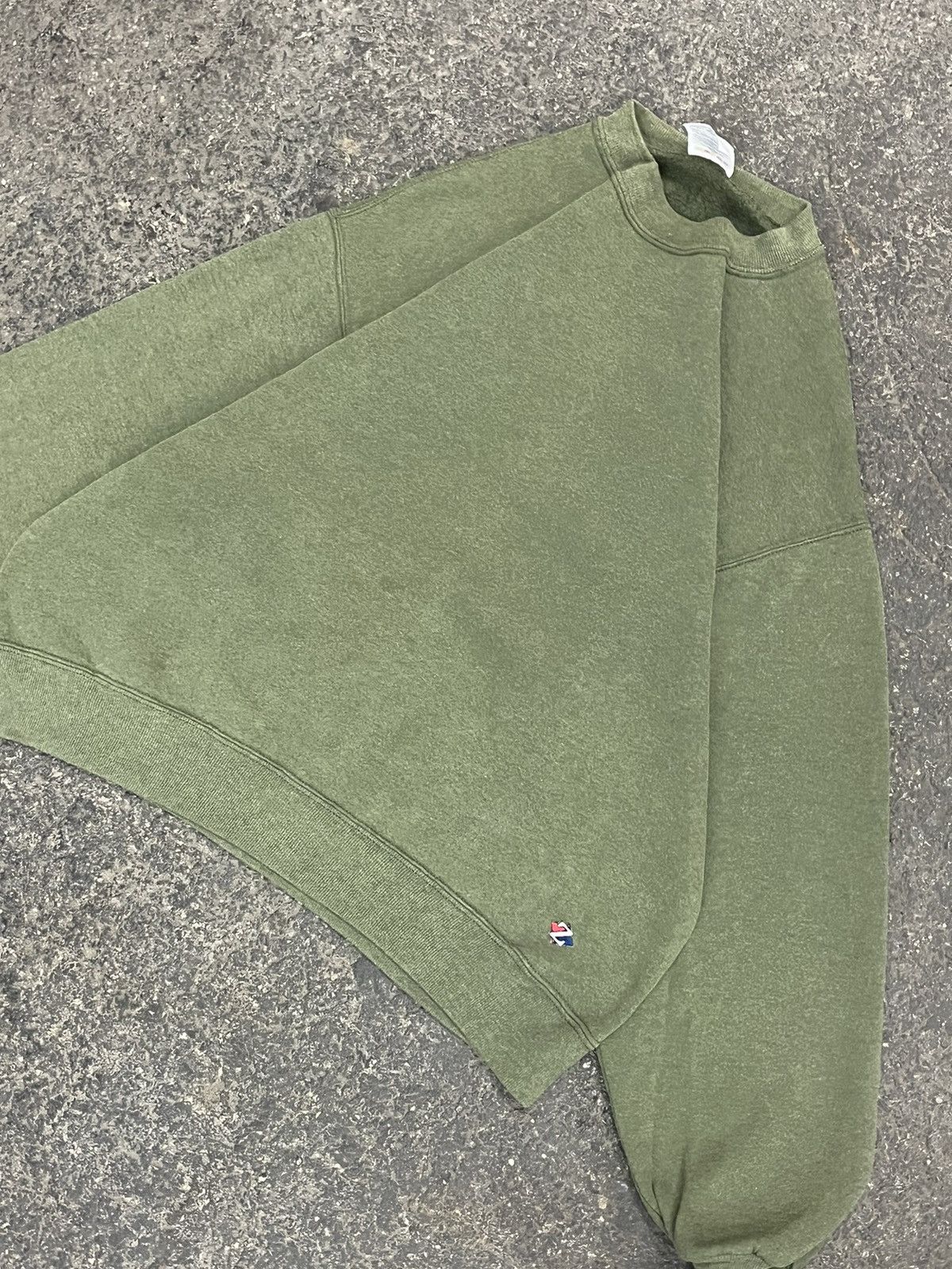 Russell Athletic × Vintage Earth tone green blank sweatshirt russell hype boxy skater Size US L / EU 52-54 / 3 - 4 Thumbnail