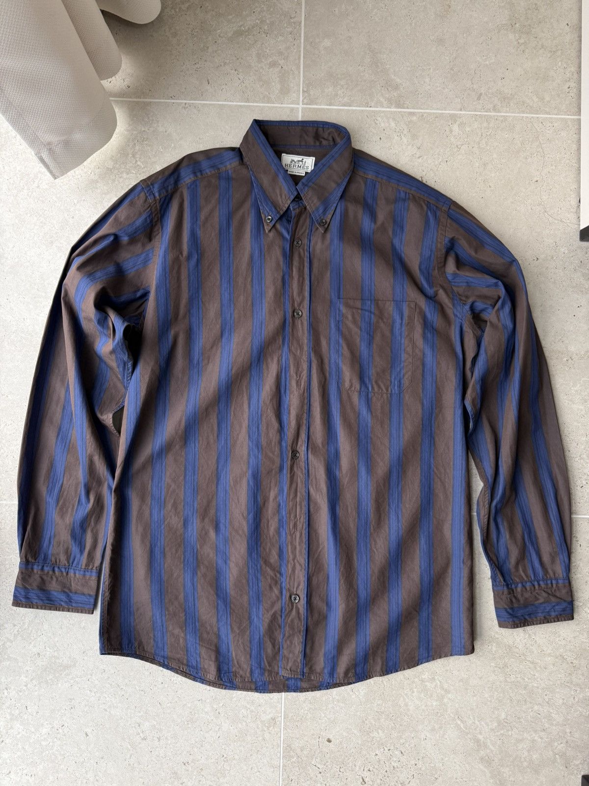 Hermes Vintage Hermes Shirts Button Ups M Size US M / EU 48-50 / 2 - 1 Thumbnail