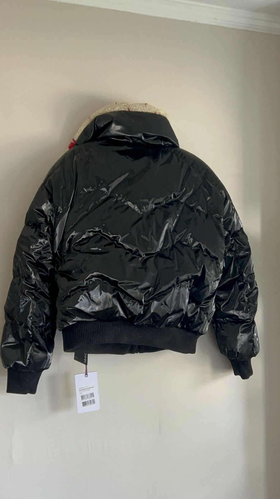 Perfect Moment Reversible Metallic Black Shearling Jacket Size L / US 10 / IT 46 - 5 Thumbnail