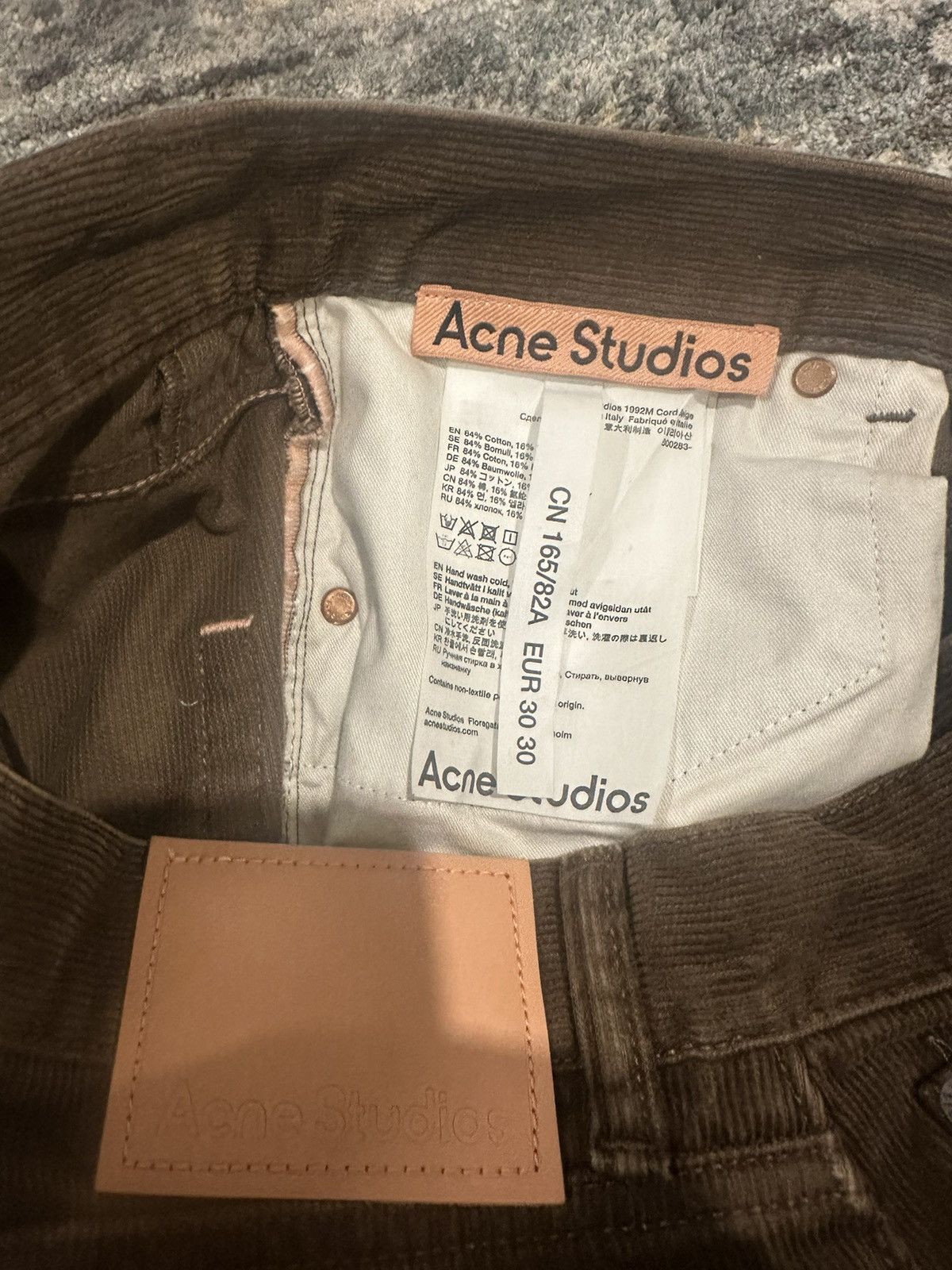 Acne Studios Acne Studios 1992 Flare Brown Corduroy Trousers | Grailed