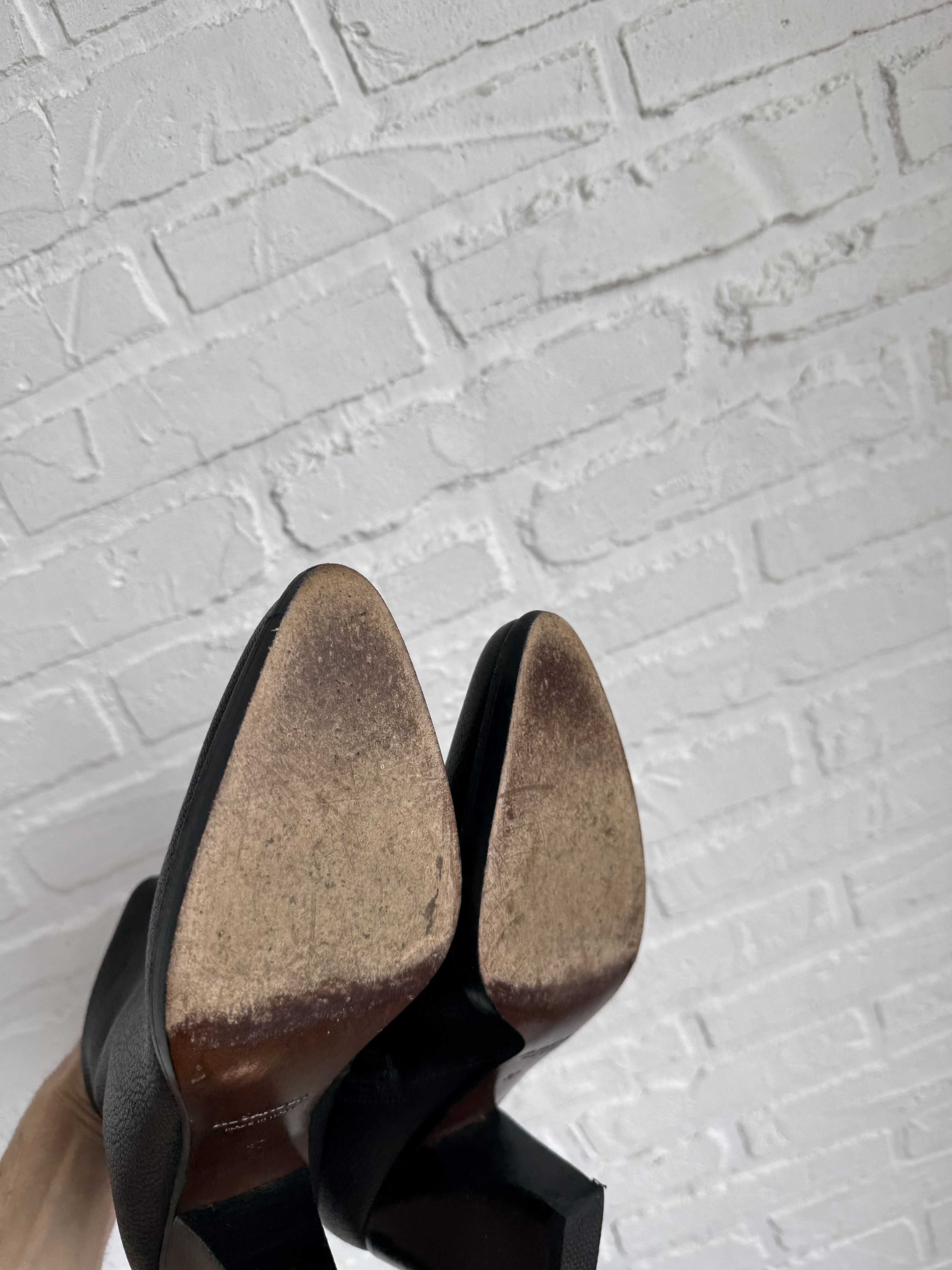 Jil Sander Jil Sander Black Leather Ankle Boots Size US 6 / IT 36 - 10 Thumbnail
