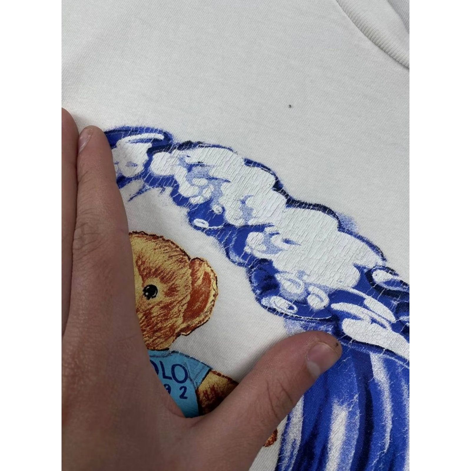 Polo Ralph Lauren Polo Ralph Lauren T-Shirt Men Size M White Polo Bear Surfing Big Log Size US M / EU 48-50 / 2 - 4 Thumbnail
