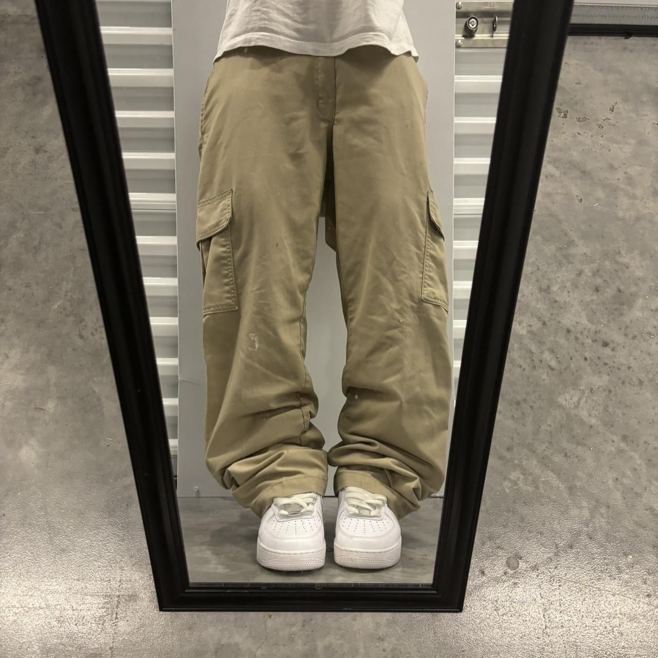 Dickies × Vintage Crazy Vintage Y2K/2000s Khaki Tan Dickies Streetwear Skater Style Cargo Pants! Size US 36 / EU 52 - 1 Thumbnail