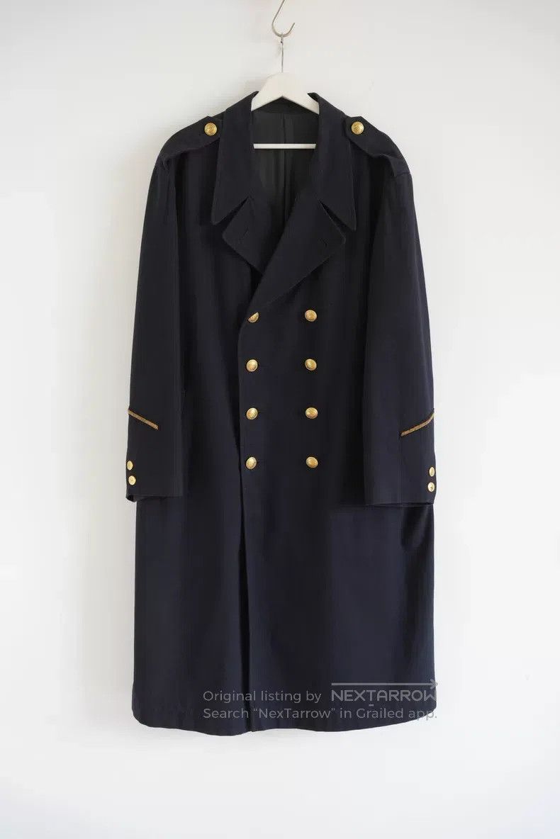Yohji Yamamoto Yohji Yamamoto size os 90s Double-breasted Gold Button Coat Size US M / EU 48-50 / 2 - 1 Thumbnail
