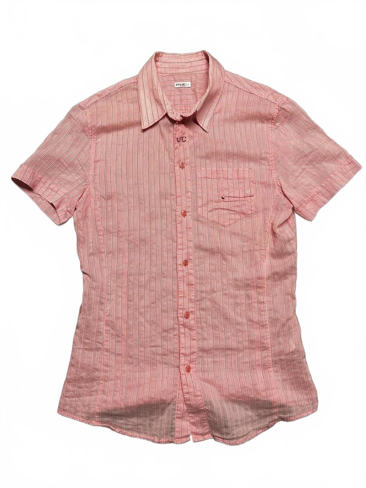 Fashion Victim Stylish Striped Short Sleeve Shirt Size US M / EU 48-50 / 2 - 2 Thumbnail