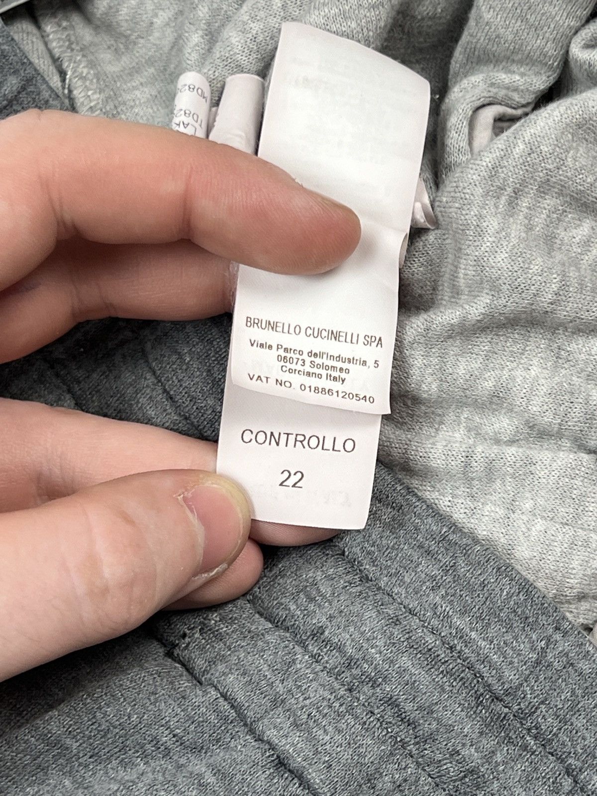Brunello Cucinelli Brunello Cucinelli Cotton Sweatpants (Y0374) Size 25" / US 0 / IT 36 - 11 Thumbnail
