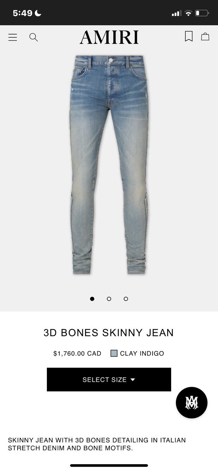 Amiri Amiri 3d Bone Jeans Size US 32 / EU 48 - 6 Thumbnail