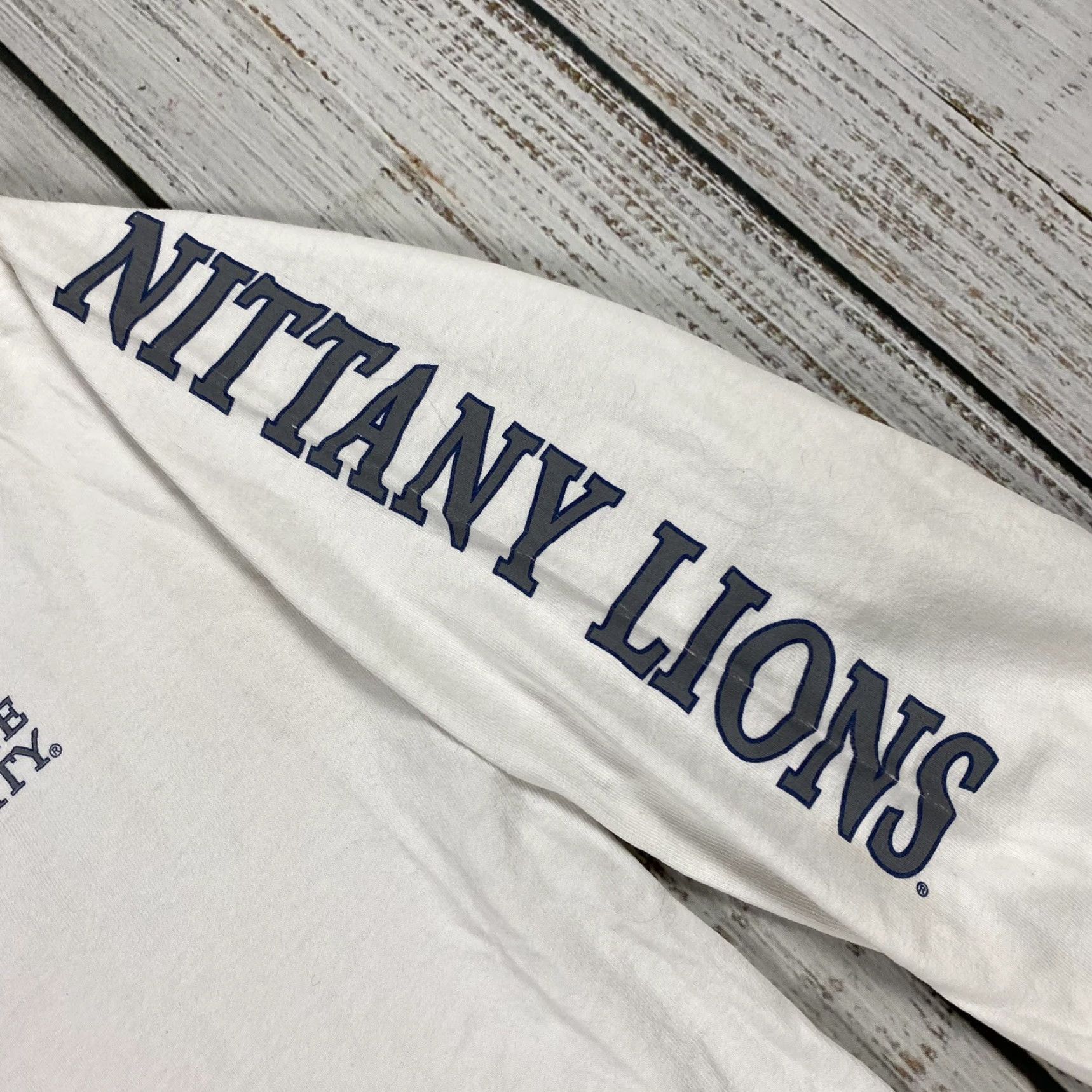 Jansport VINTAGE JanSport Penn State Long Sleeve T-Shirt Large White Nittany Lions Mens Size US L / EU 52-54 / 3 - 2 Thumbnail