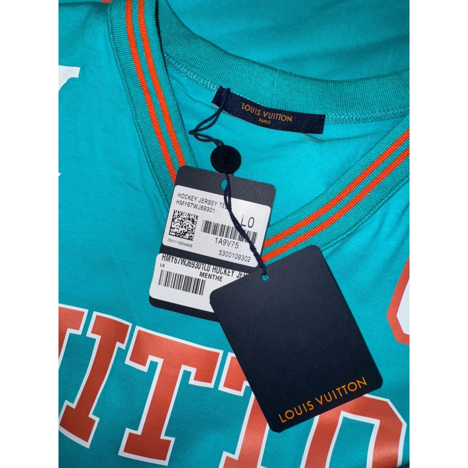 Louis Vuitton Louis Vuitton SS22 Hockey Jersey Tee Menthe T-Shirt Large L Size US L / EU 52-54 / 3 - 6 Thumbnail