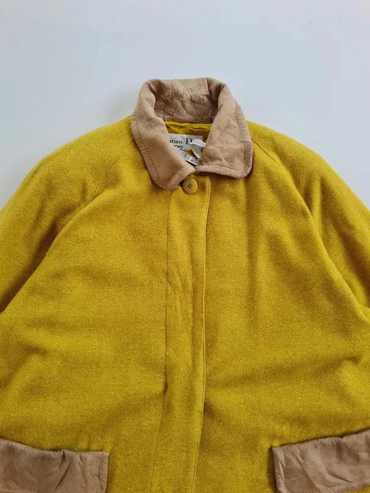 Christian Dior Monsieur Christian Dior Sport Wool Jacket - Yellow Size XL / US 12-14 / IT 48-50 - 5 Thumbnail
