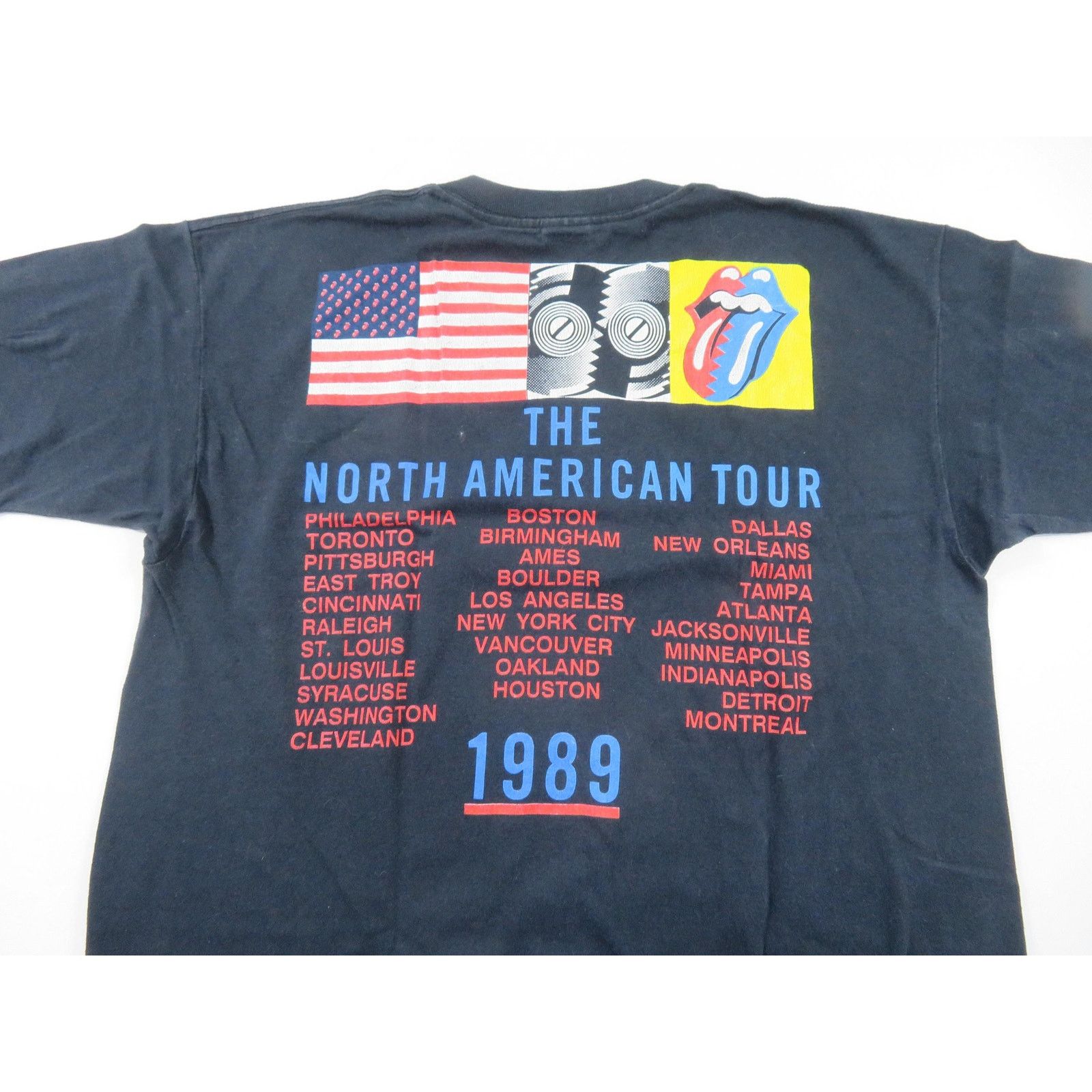Zadig & Voltaire Rolling Stones 1989 Tour Rock Black Red T-Shirt Sz L Size US L / EU 52-54 / 3 - 4 Thumbnail