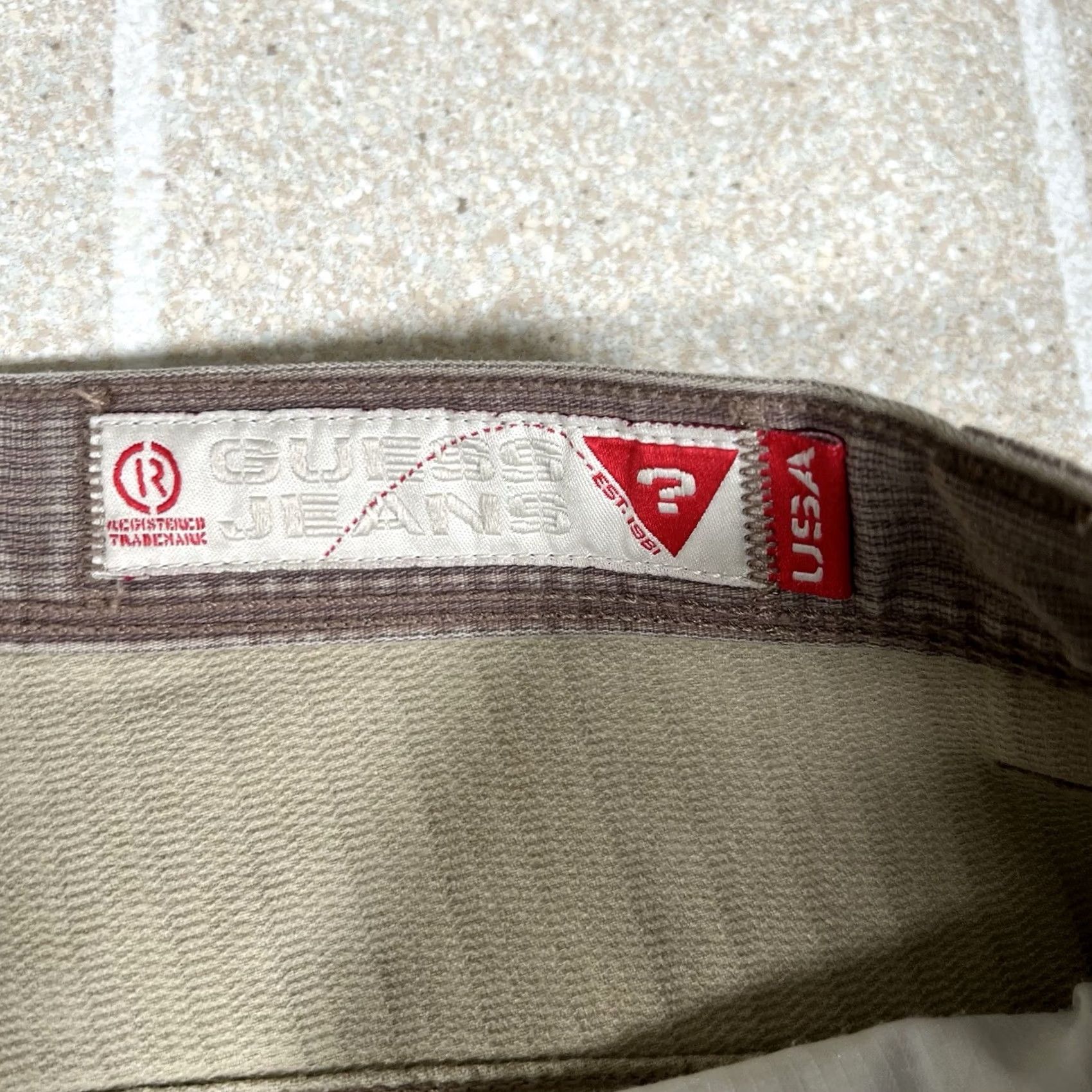 Guess VINTAGE GUESS USA Jeans Baggy Wide-Leg Brown 36 x 32 Mens Jeans Wide-Leg Brown 90s Skate Grunge Style USA Mens Jeans 36 32 Brown Size US 36 / EU 52 - 6 Thumbnail