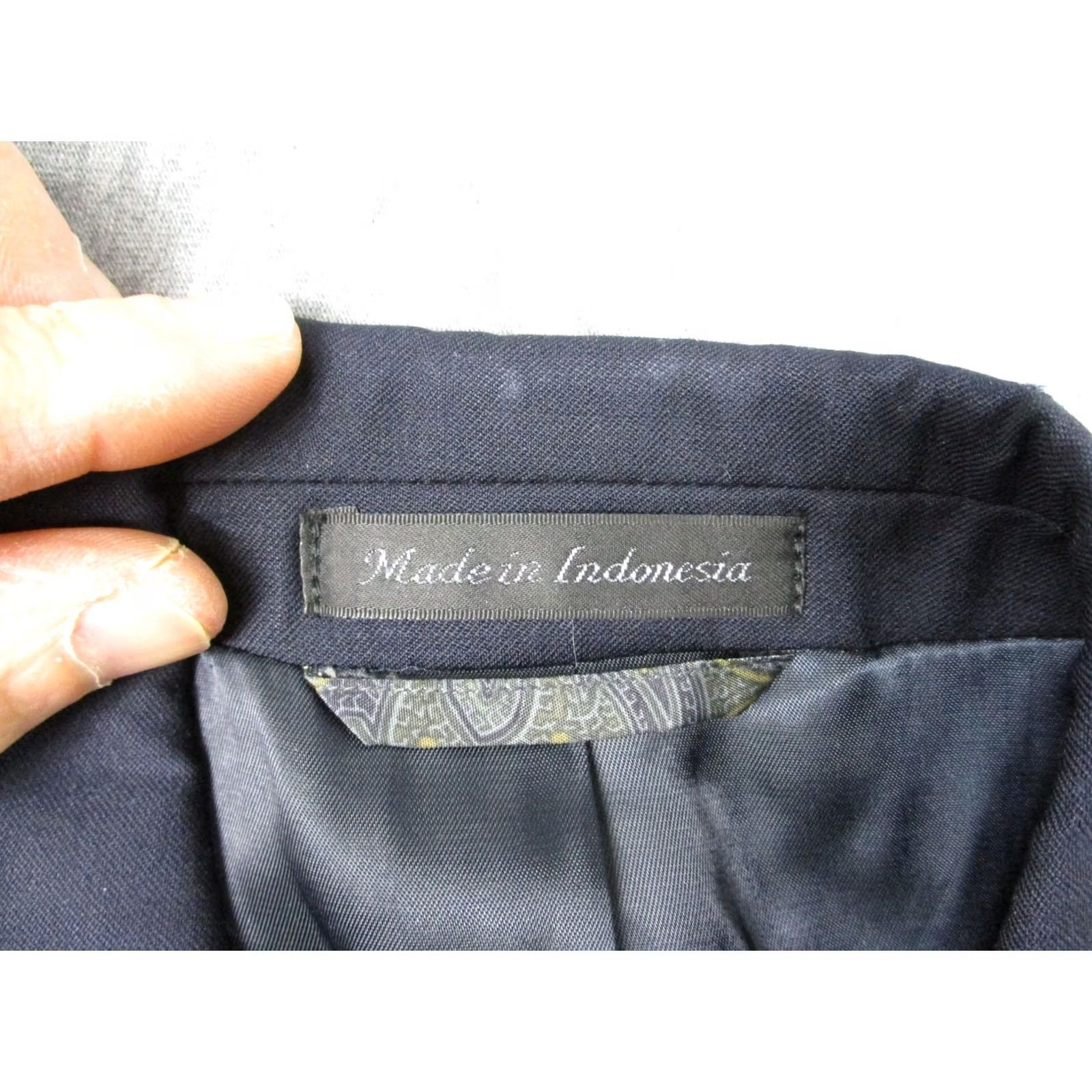 Ralph Lauren Lauren Ralph Lauren Suit Jacket Mens 40R Blue Wool Solid Two-Button Notch Lapel Regular Sleeve Four-Button Cuffs Size 40R - 5 Thumbnail