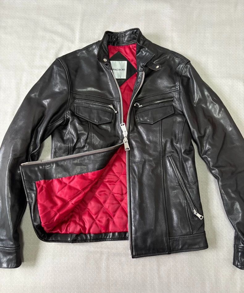 Yohji Yamamoto Vintage Buffalo Bobs Leather Jacket with Zippers-2506 Size M / US 6-8 / IT 42-44 - 2 Thumbnail