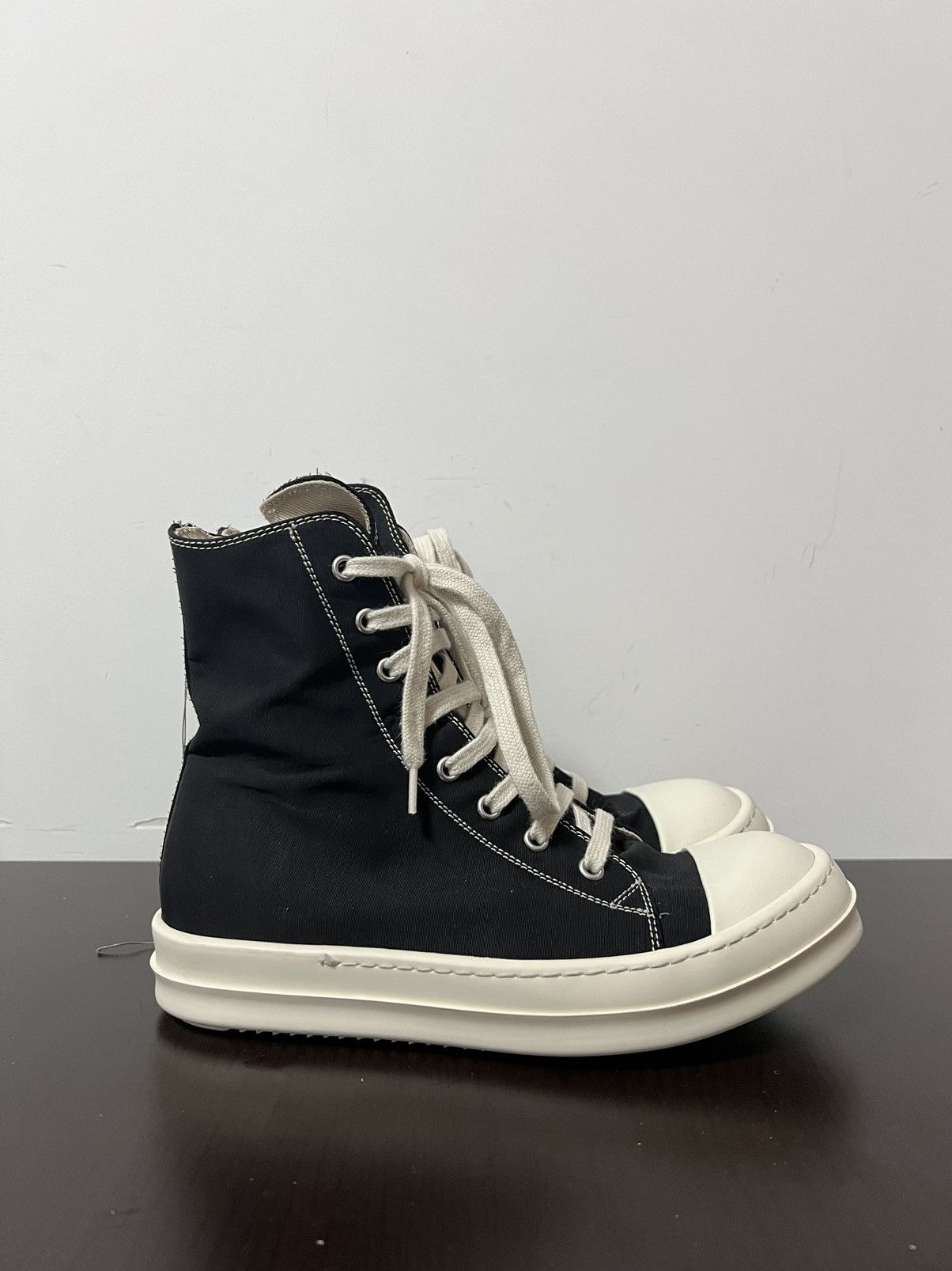 Rick Owens Drkshdw Rick owens ss19 ramones high top sneakers sz38 Size US 8 / IT 38 - 4 Thumbnail