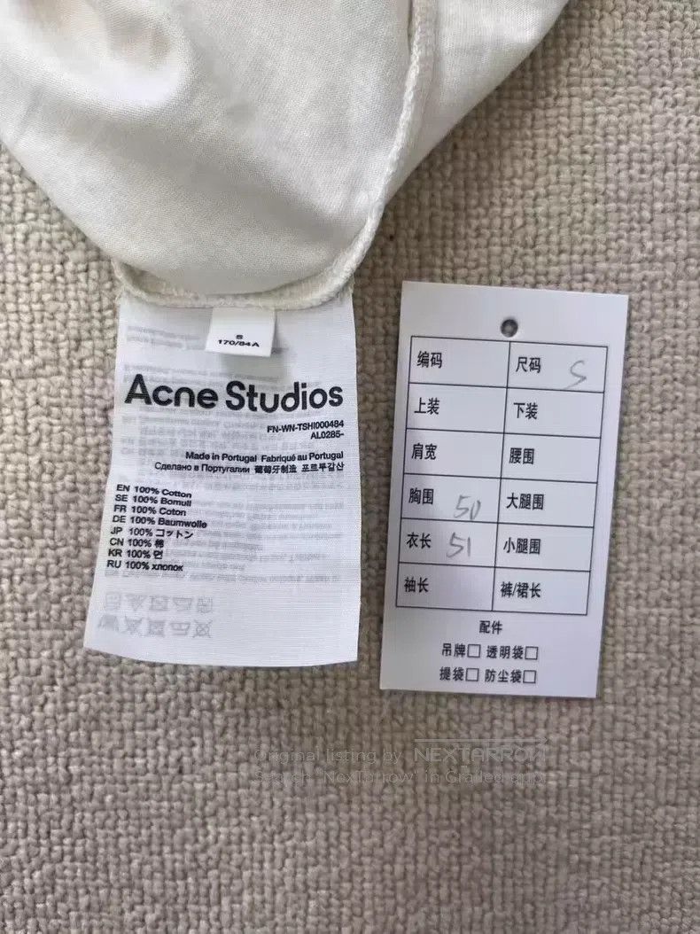 Acne Studios Acne Studios Logo letter print T-shirt, light green Size S / US 4 / IT 40 - 5 Thumbnail