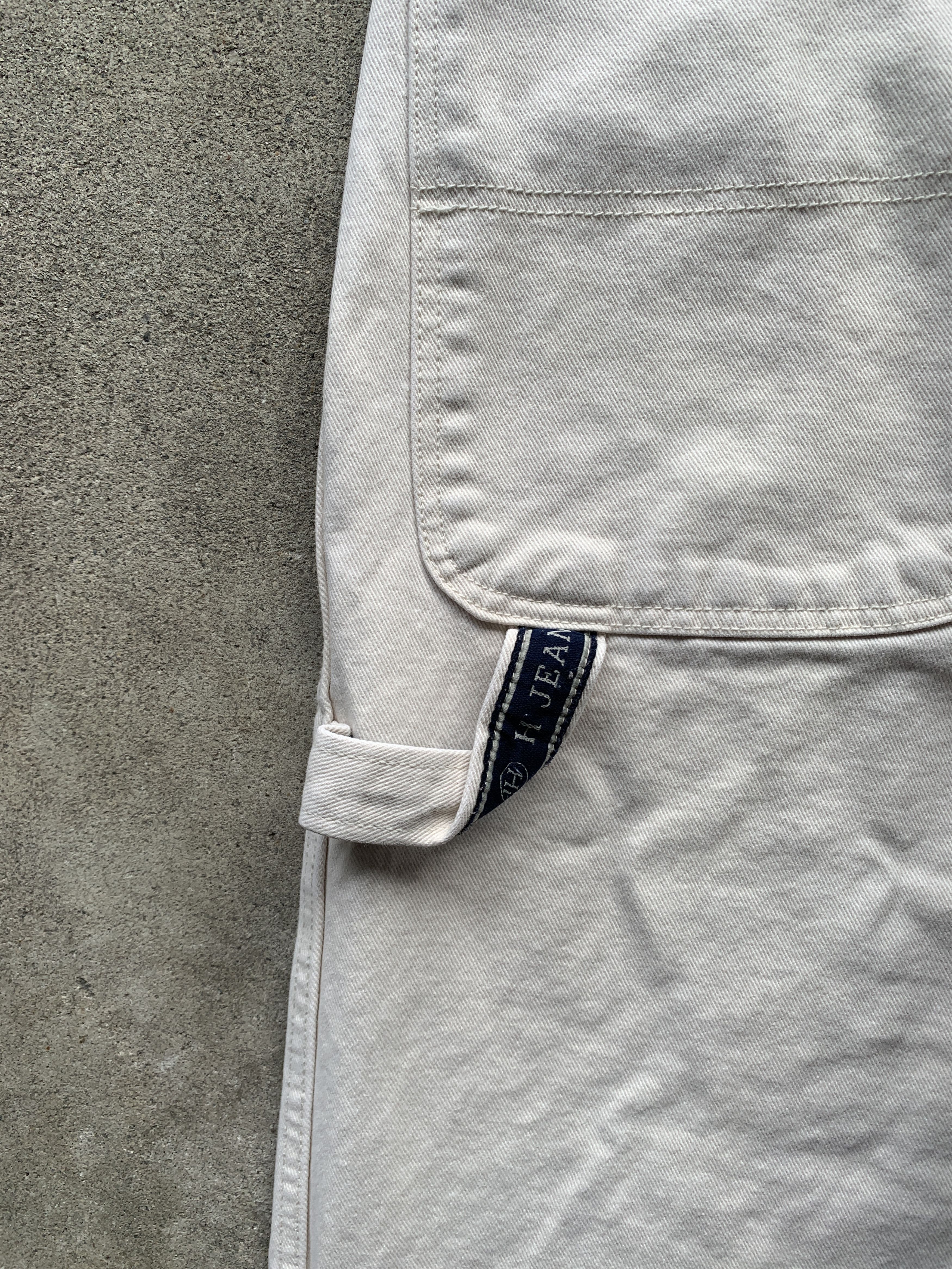Japanese Brand × Vintage Vintage Y2K Cream Big HiCL Carpenter Jeans Size US 30 / EU 46 - 6 Thumbnail