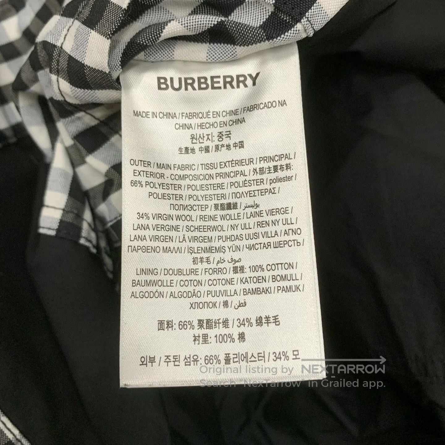 Burberry burberry black and white checkered shirt jacket. Size US S / EU 44-46 / 1 - 2 Thumbnail