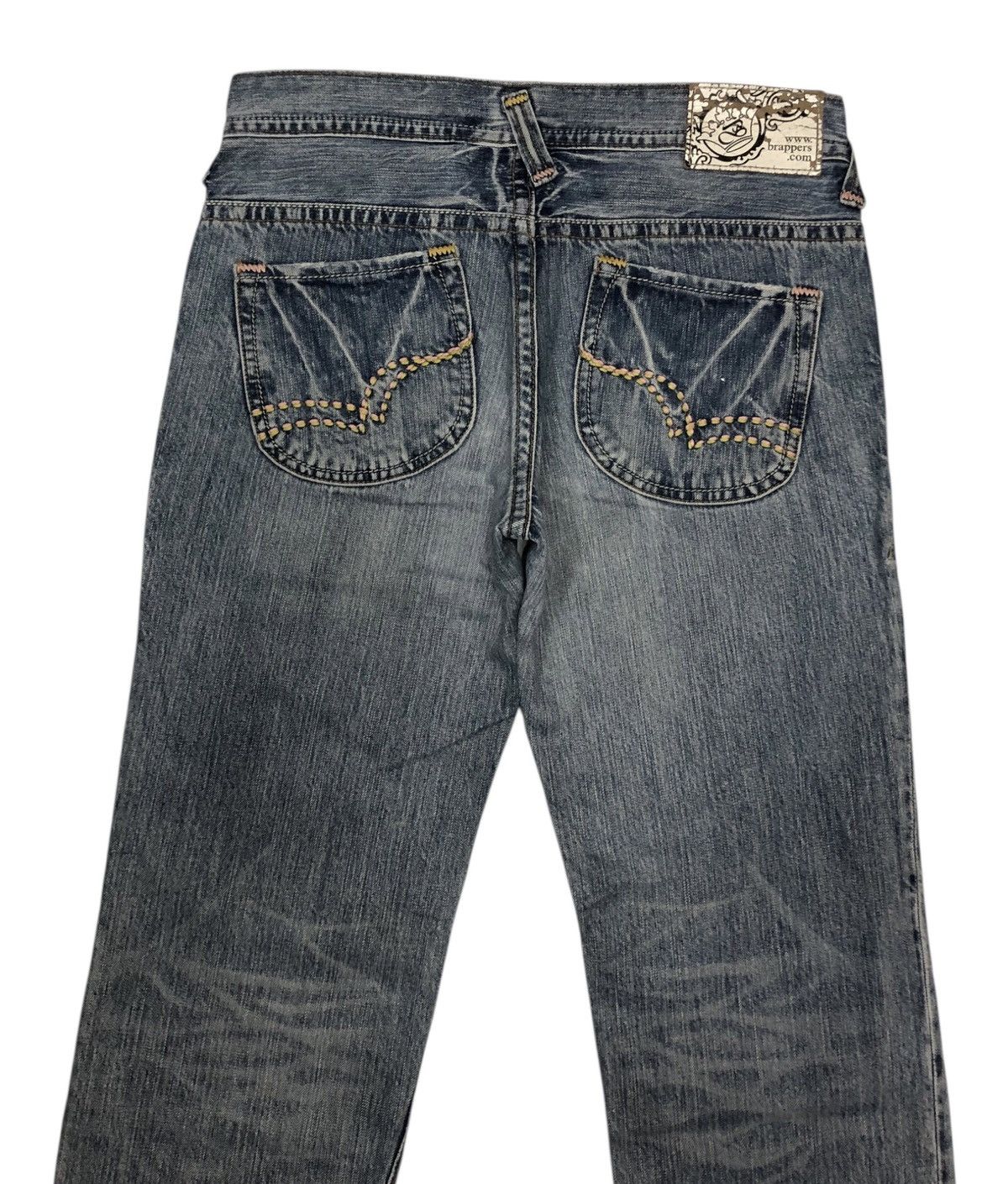 Hysteric Glamour × Japanese Brand × Vintage SICK DENIM BRAPPERS SELVEDGE DISTRESSED DENIM JEANS Size US 32 / EU 48 - 4 Thumbnail
