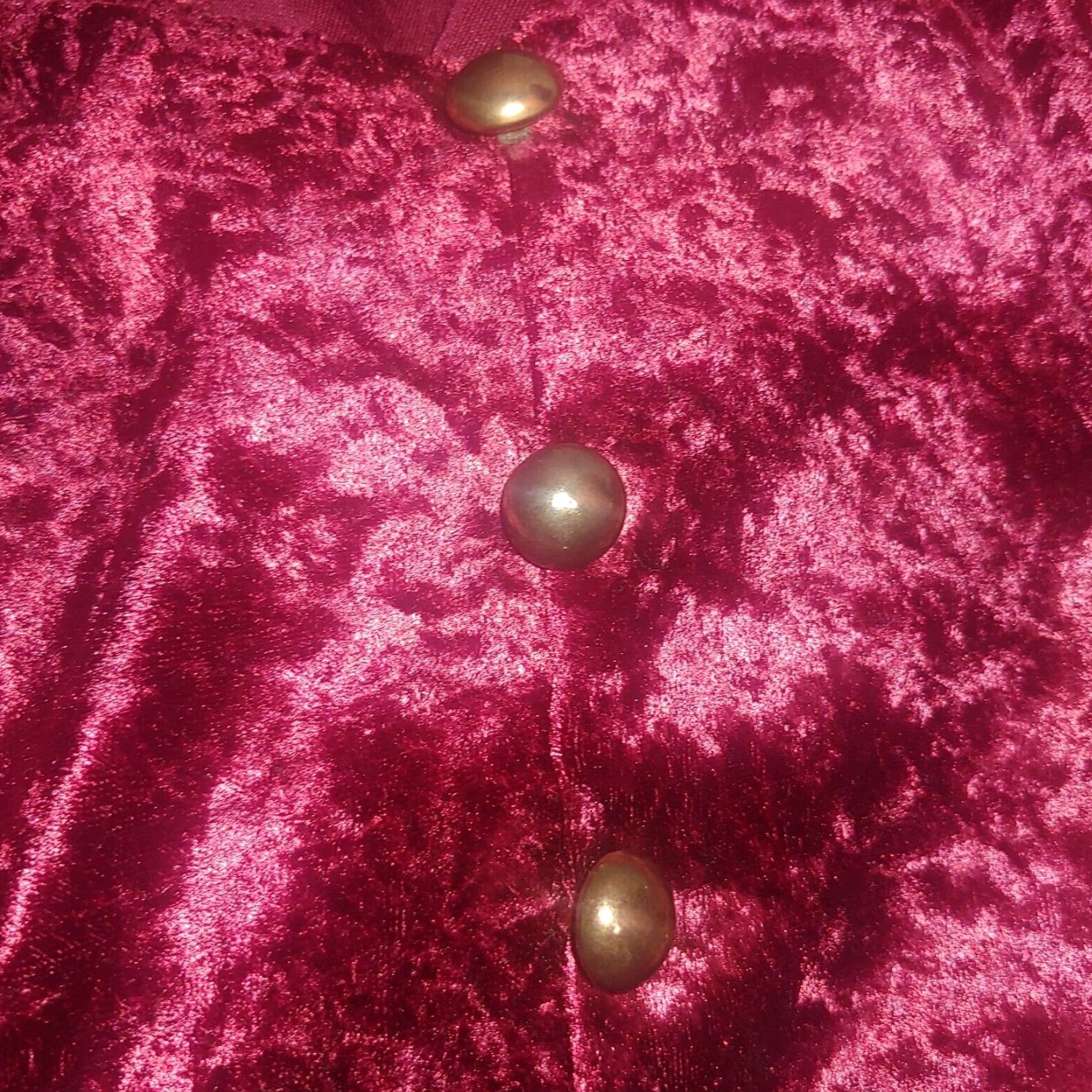 Velour VINTAGE Brett Alixander Dress Maroon Velour Button Up Gothic Renaissance Women Long Sleeve V-Neck Maxi 18 90s Theme Size XXL / US 16-18 / IT 52-54 - 8 Thumbnail