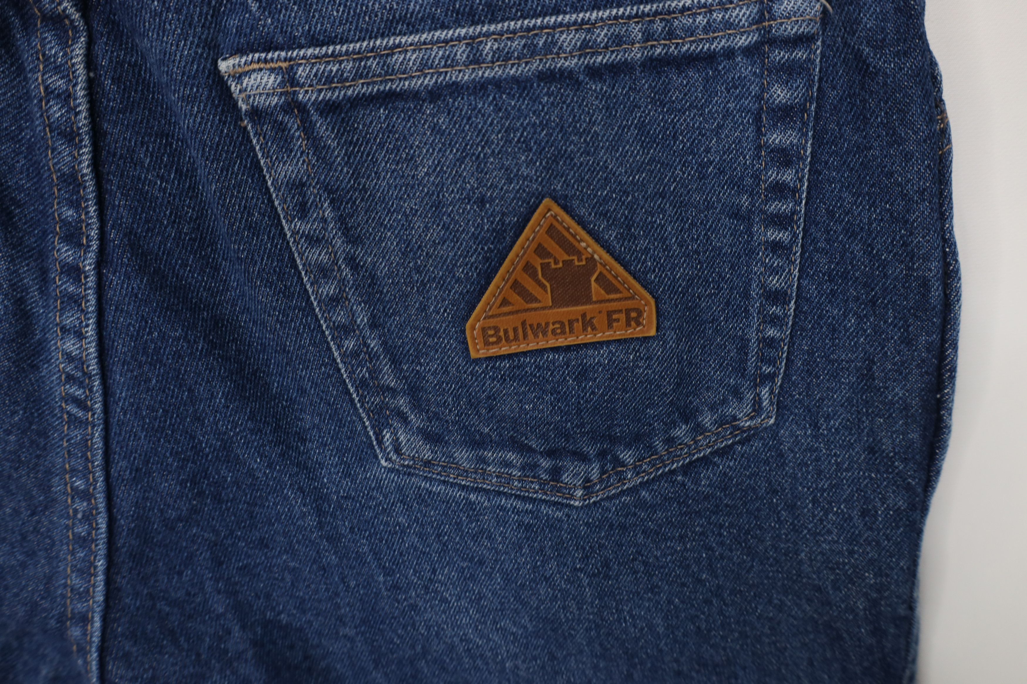 Vintage Vintage Bulwark FR Fire Flame Resistant Straight Leg Jeans Size US 32 / EU 48 - 13 Thumbnail