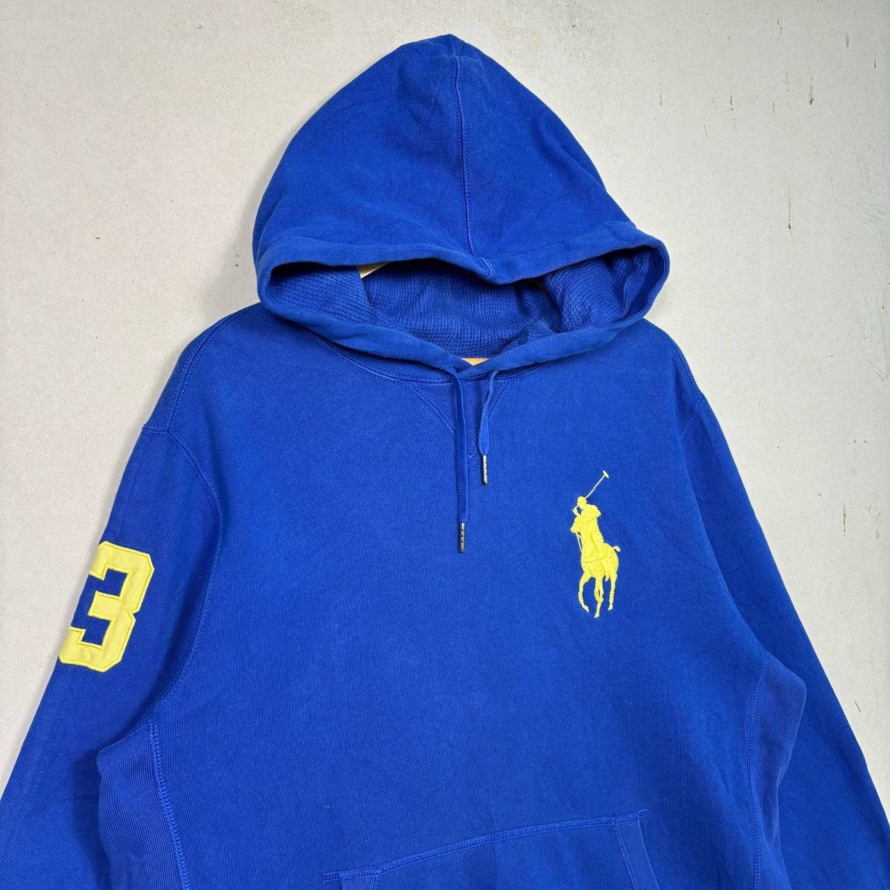 Polo Ralph Lauren Polo Ralph Lauren Big Pony Pullover Hoodie Blue LL Size US XL / EU 56 / 4 - 3 Thumbnail